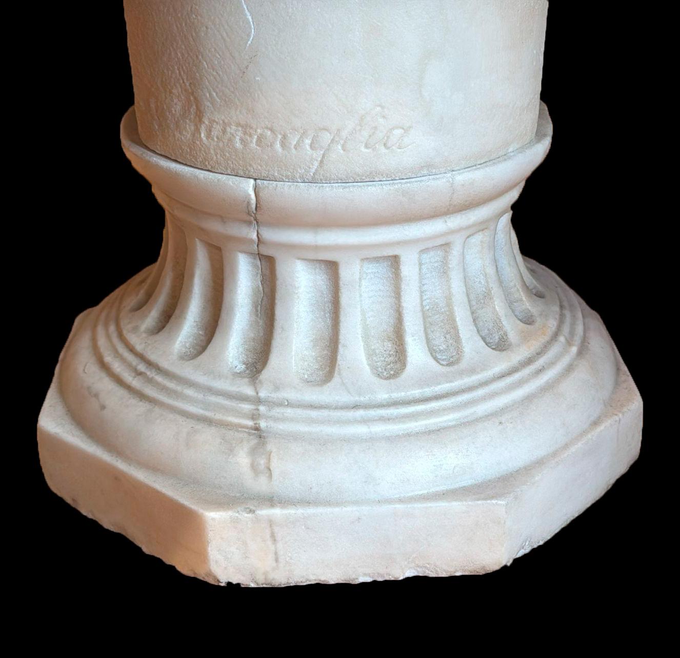 Buste en marbre d'un chevalier signé par Donato Barcaglia, école italienne en vente 3