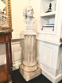 Marble Bust of a Young Man, Carrara Marble