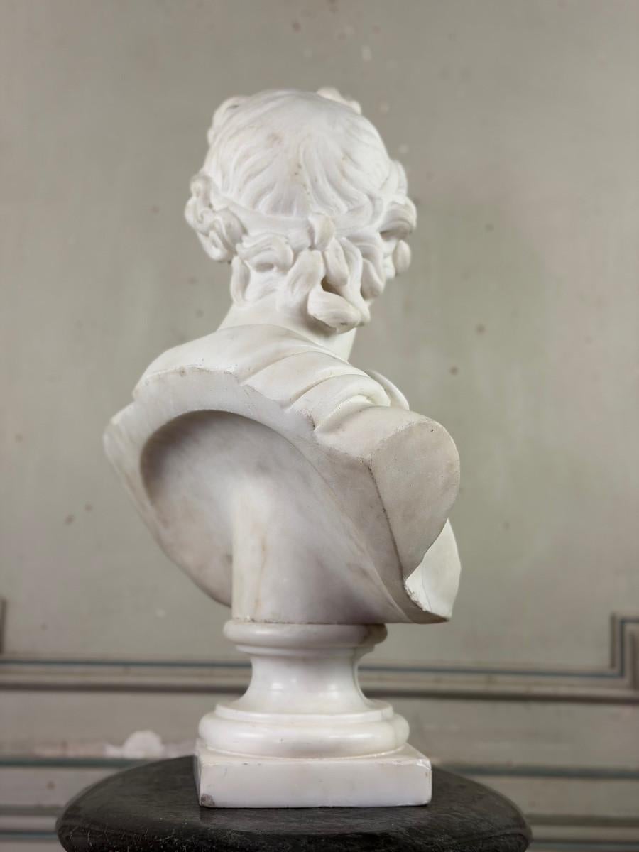 XIX secolo Busto di Apollo in marmo, 1880 circa in vendita
