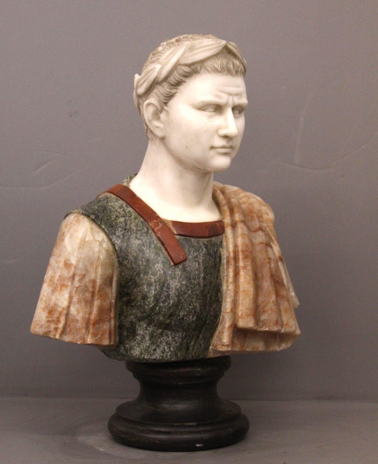 Marble Bust of Emperor, Marble Sculpture For Sale at 1stDibs
