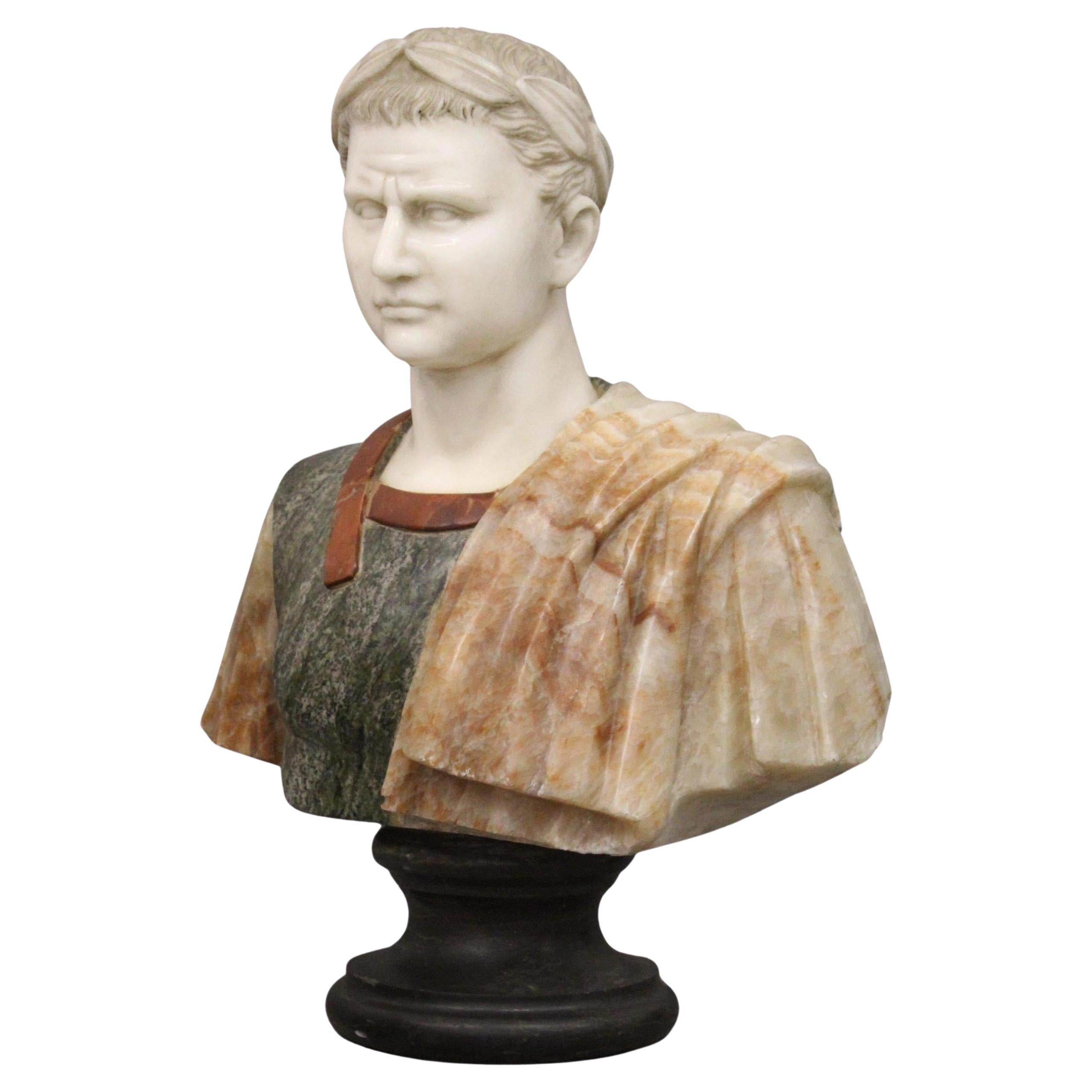 Marble Bust of Emperor, Marble Sculpture