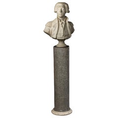 Antique Marble Bust of General La Fayette, circa 1835