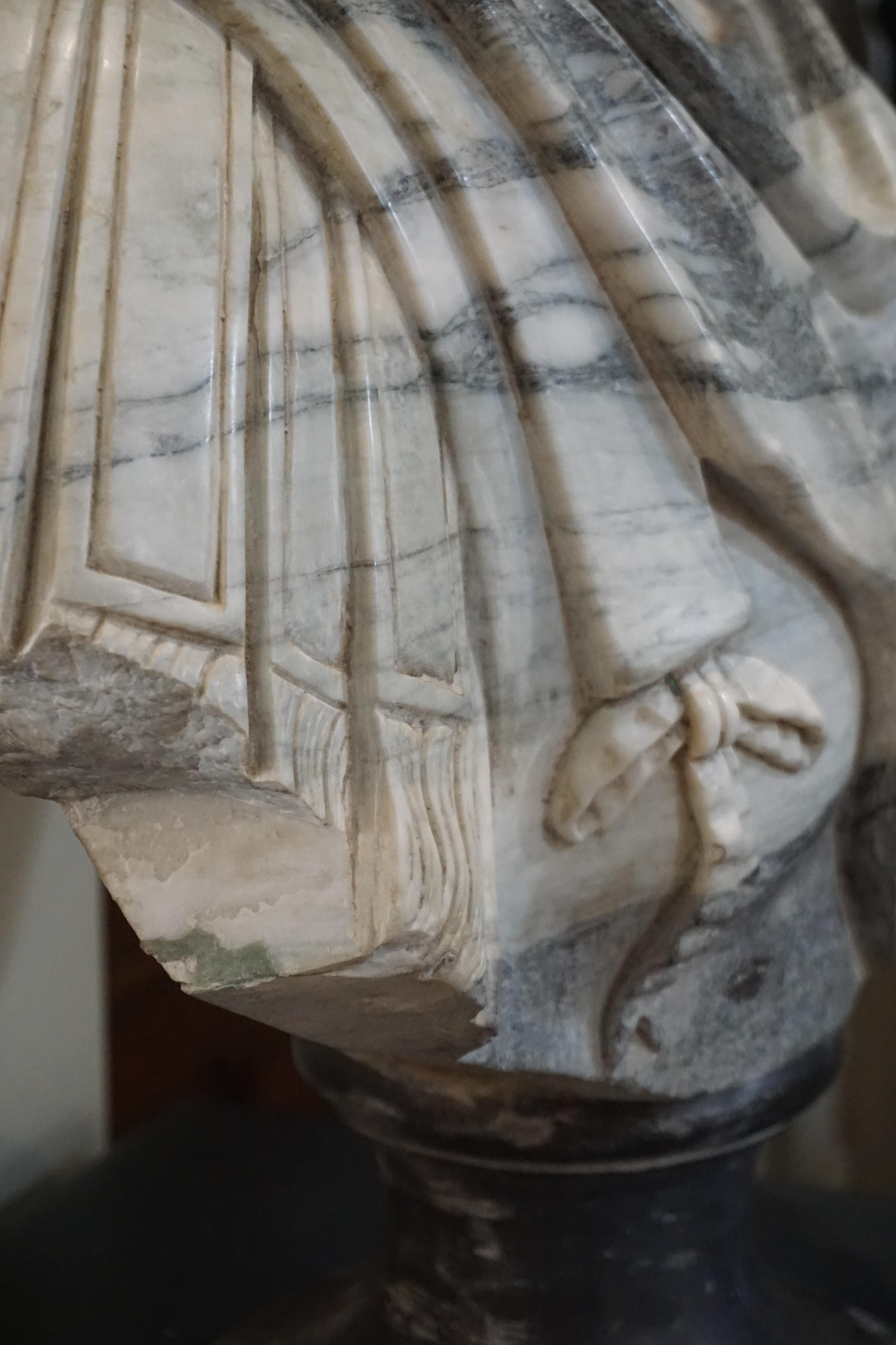 European Marble Bust of Julius Caesar