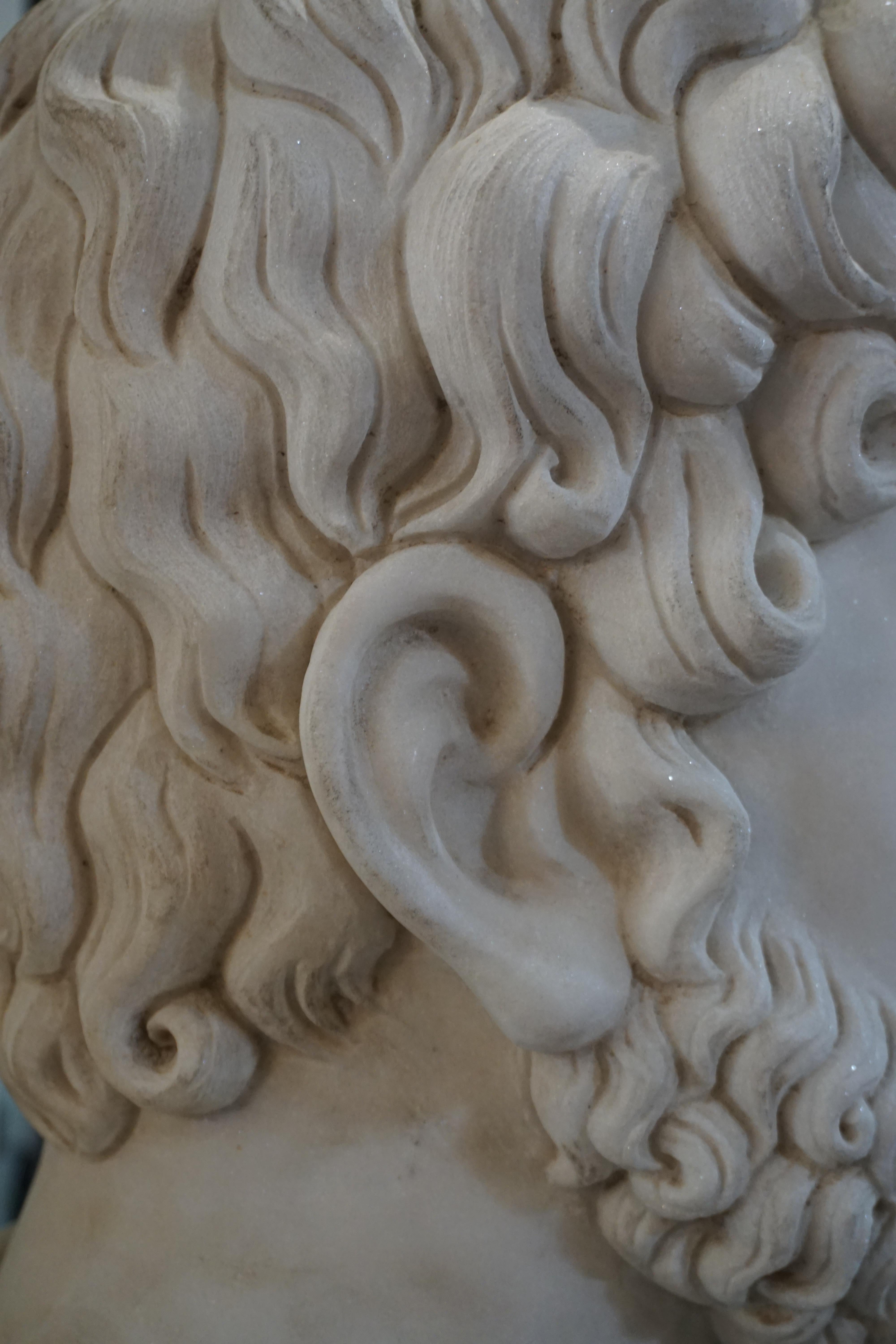 19th Century Marble Bust of Julius Caesar