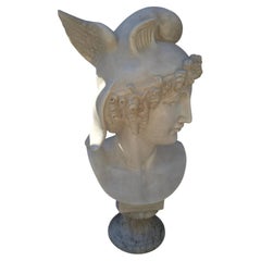 Marble Bust of Mercury (Hermes), Italy, 1950s