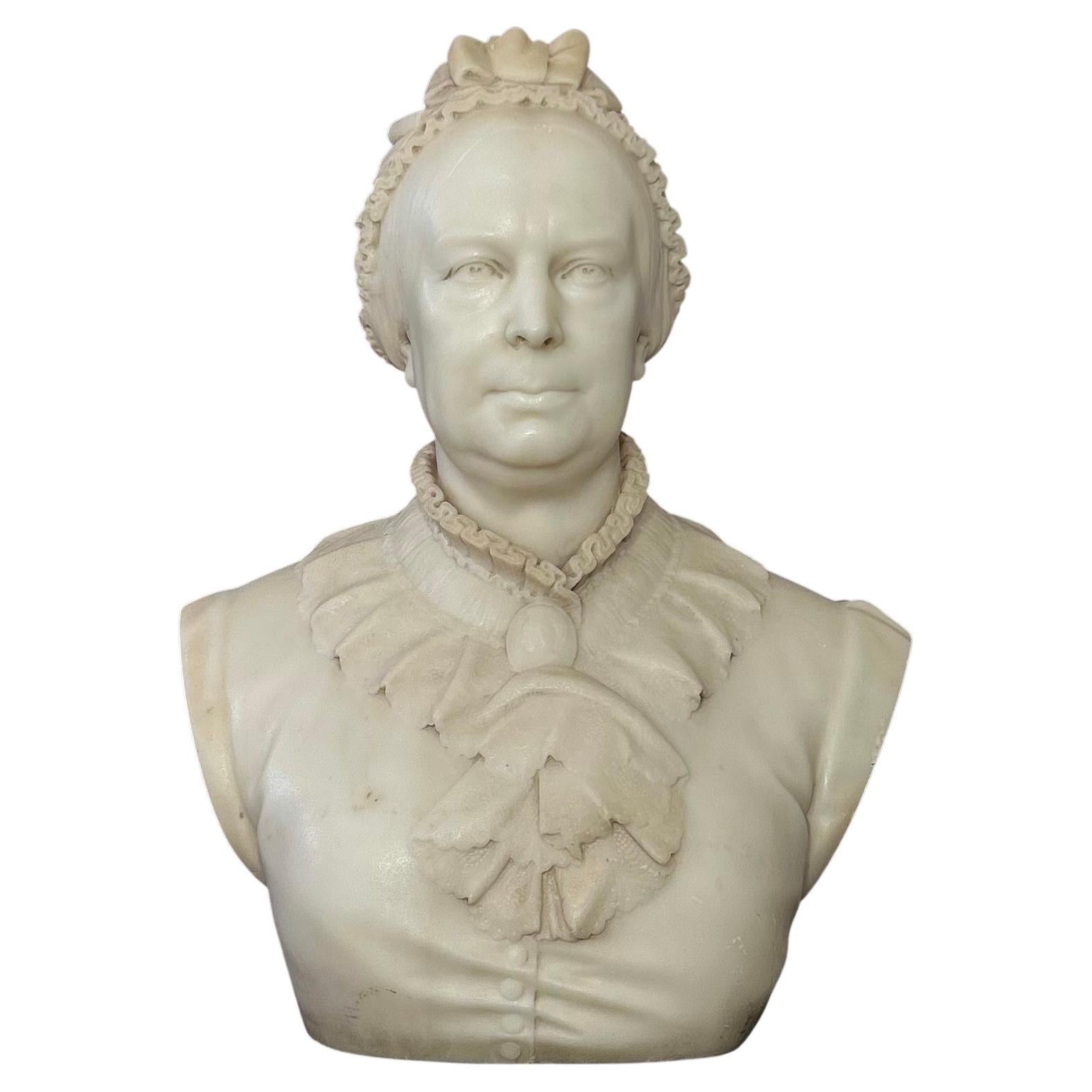 Marble Bust of Queen Victoria 