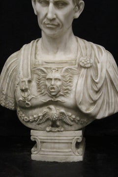 Marble bust of Roman Emperor