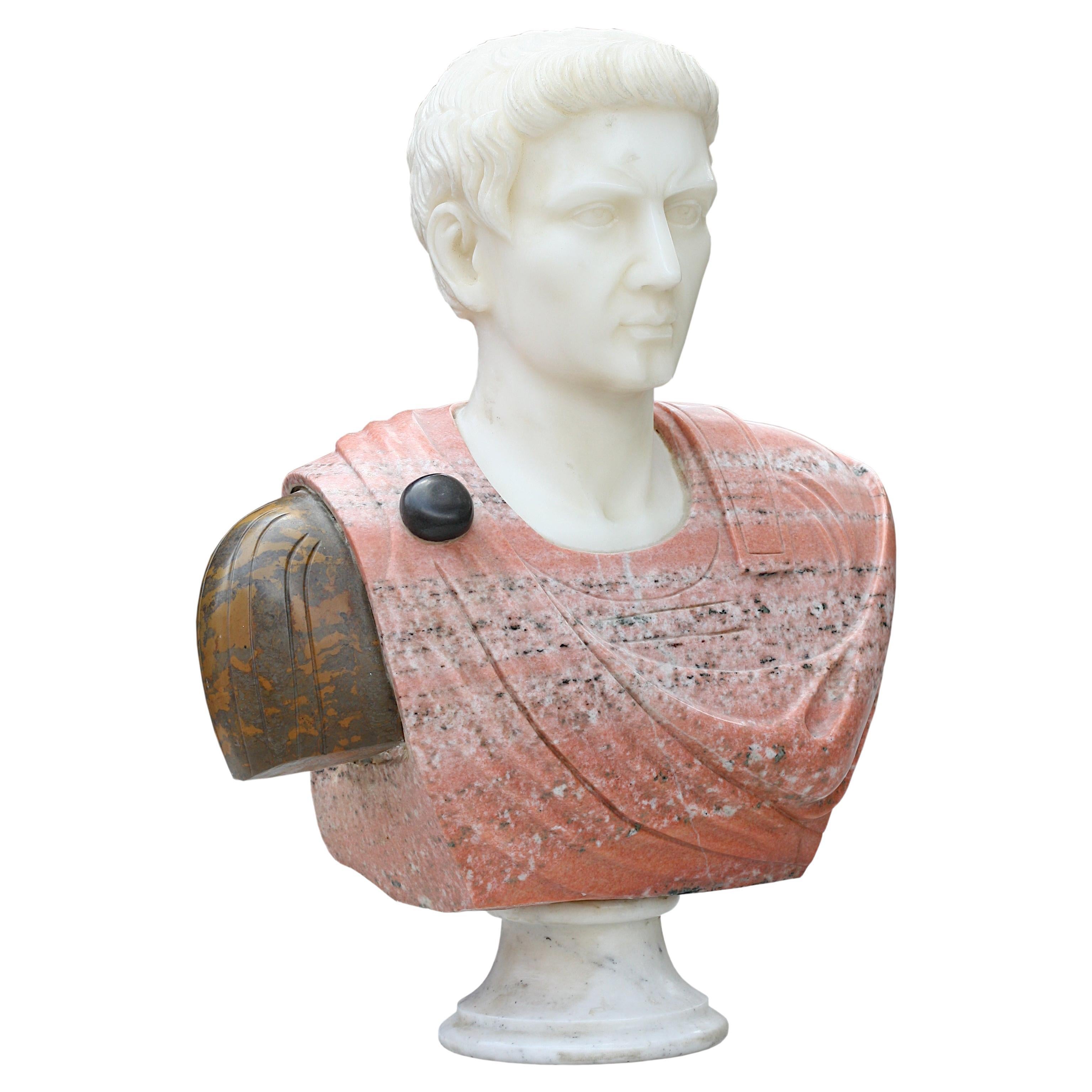 Busto de mármol del emperador Augusto