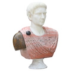 Busto de mármol del emperador Augusto