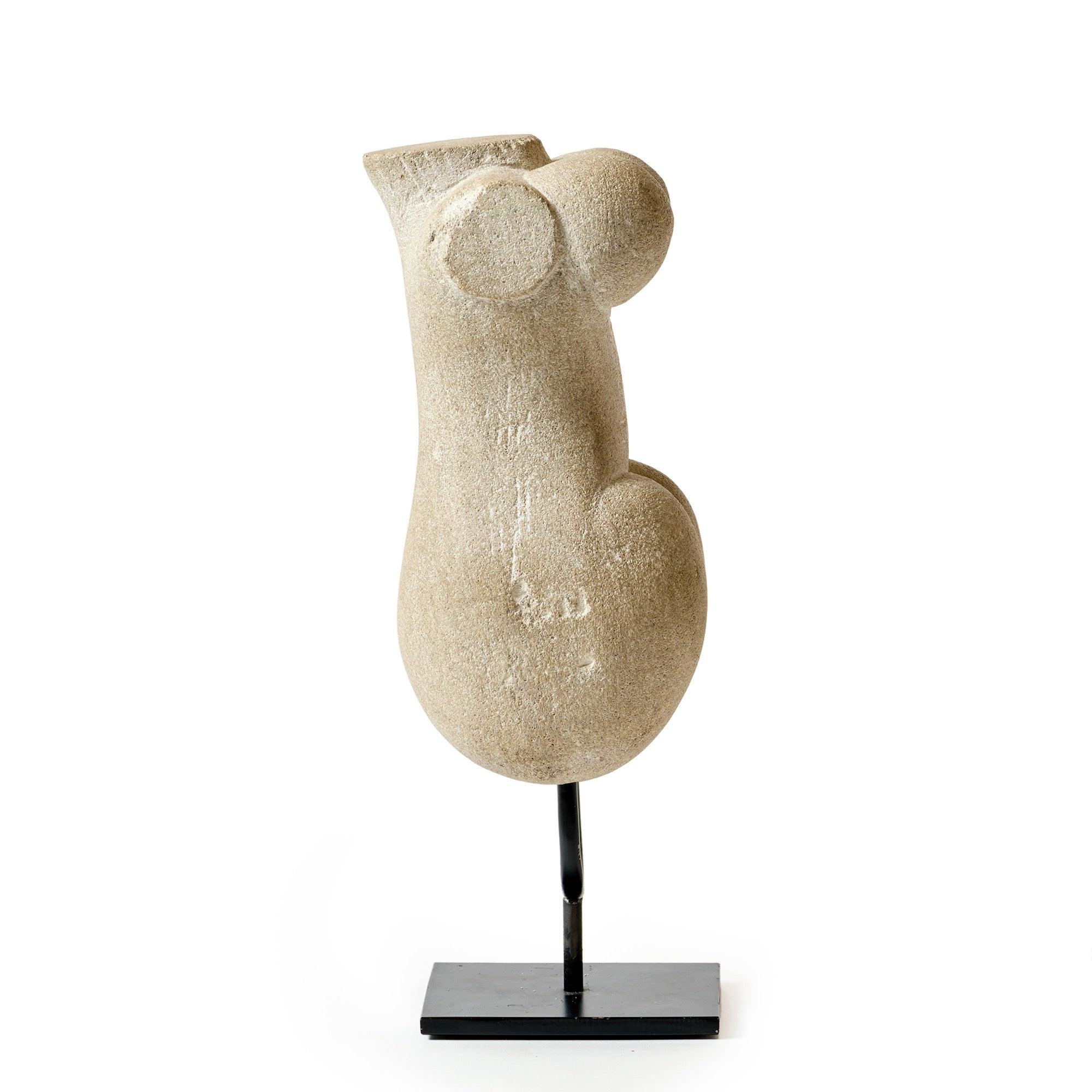 XXI secolo e contemporaneo Busto in marmo su piedistallo in vendita
