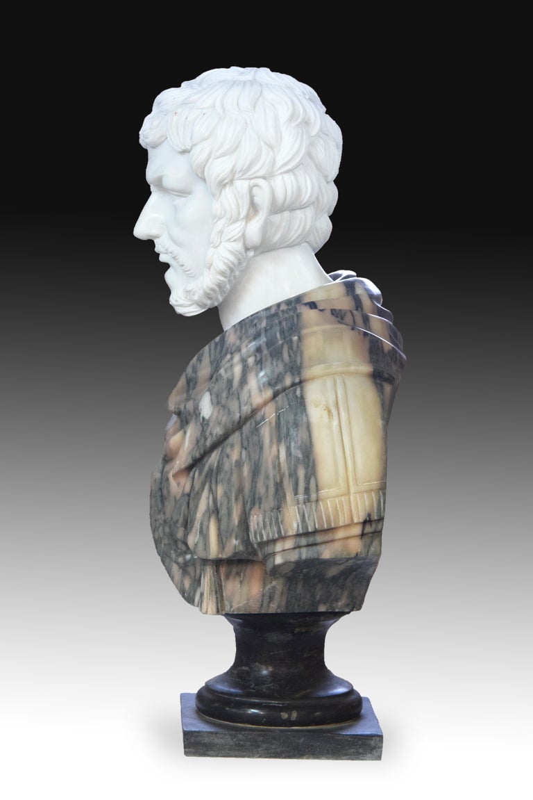 Marble Bust "Roman Emperor", 20th Century For Sale at 1stDibs
