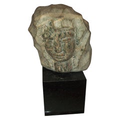 Marble Bust Sculpture on Granite Base Signed Simon