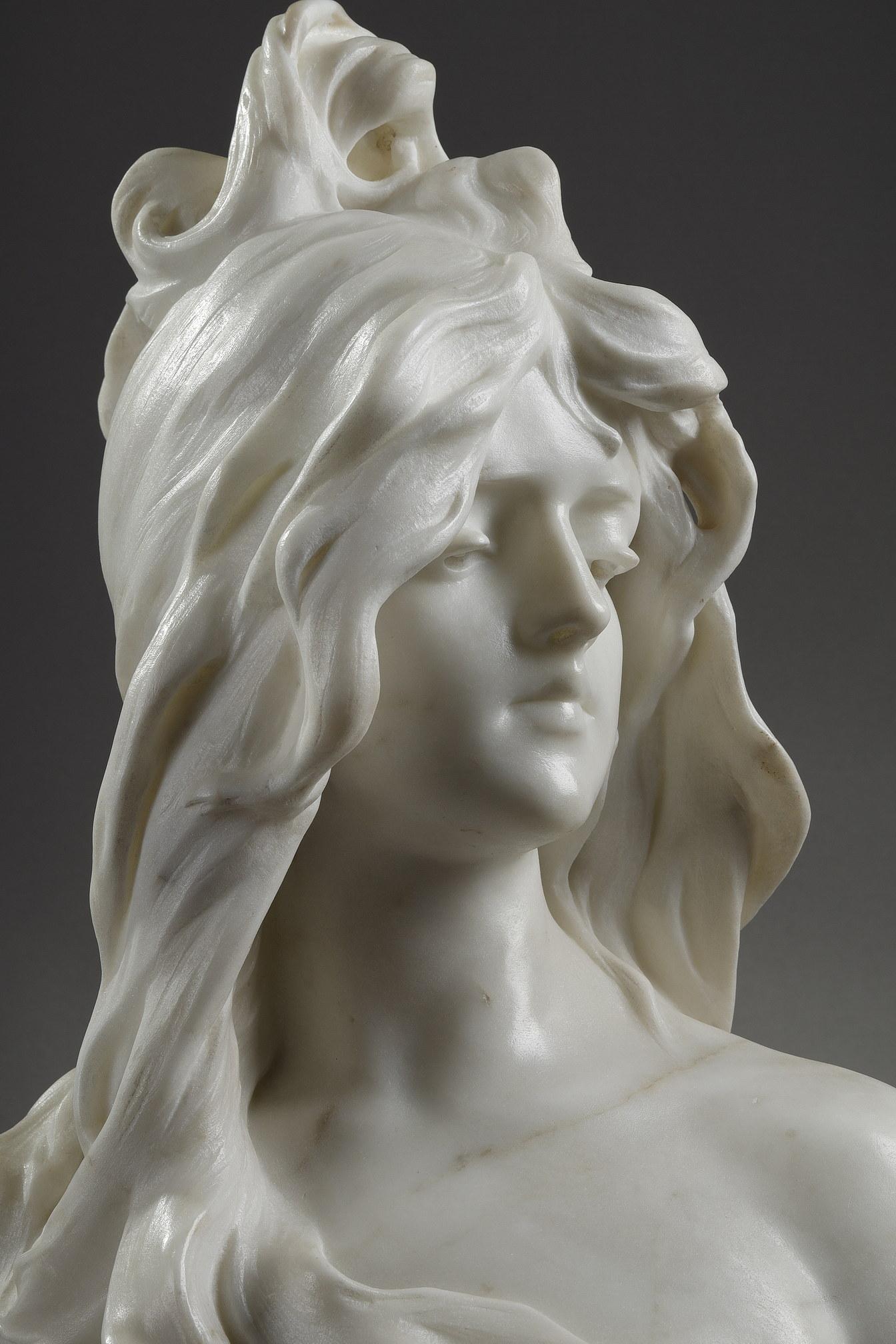 Marble Bust Titled 