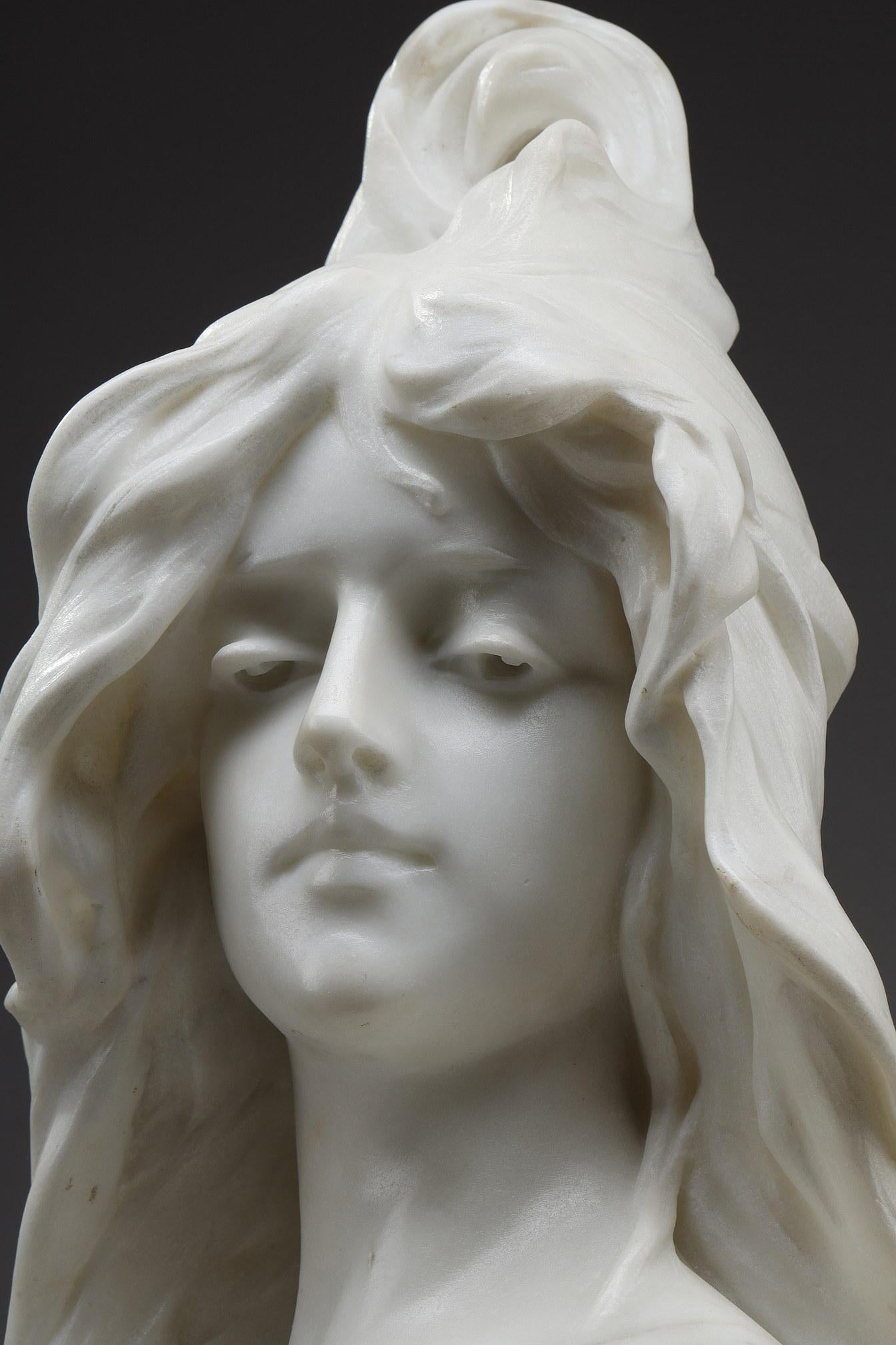 Marble Bust Titled 