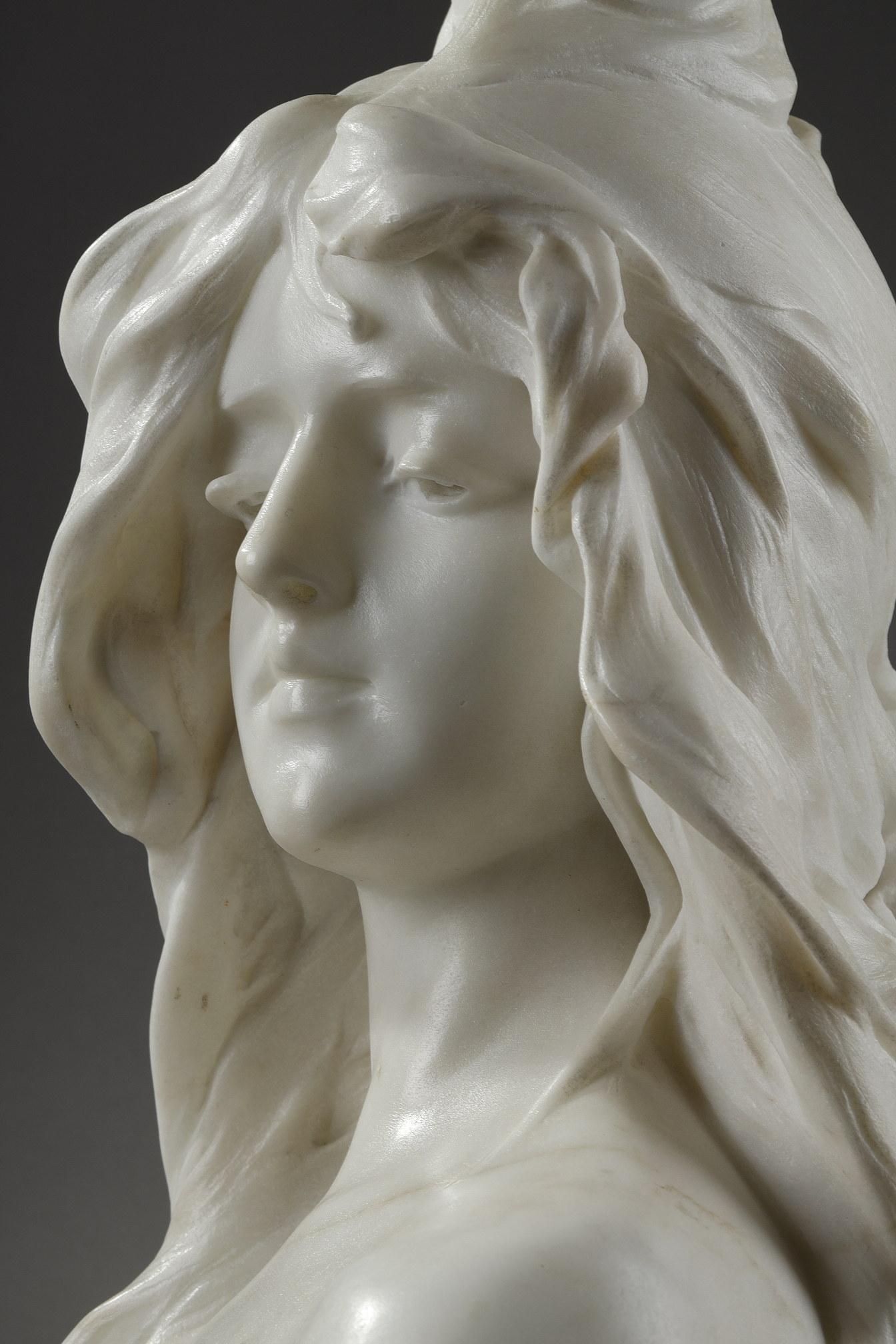 Marble Bust Titled 