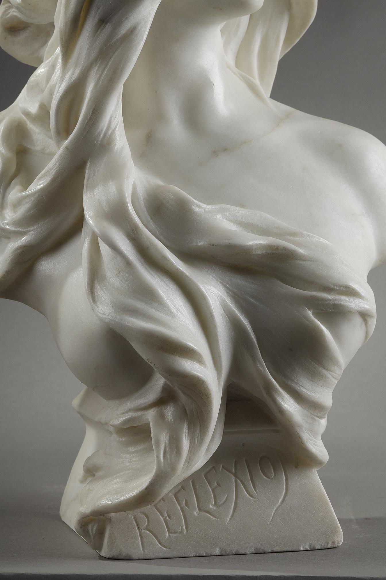 Marble Bust Titled 