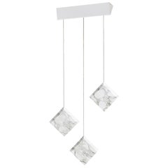 Lampada da soffitto in marmo "Werner Jr. Calacatta" Bianco in stock
