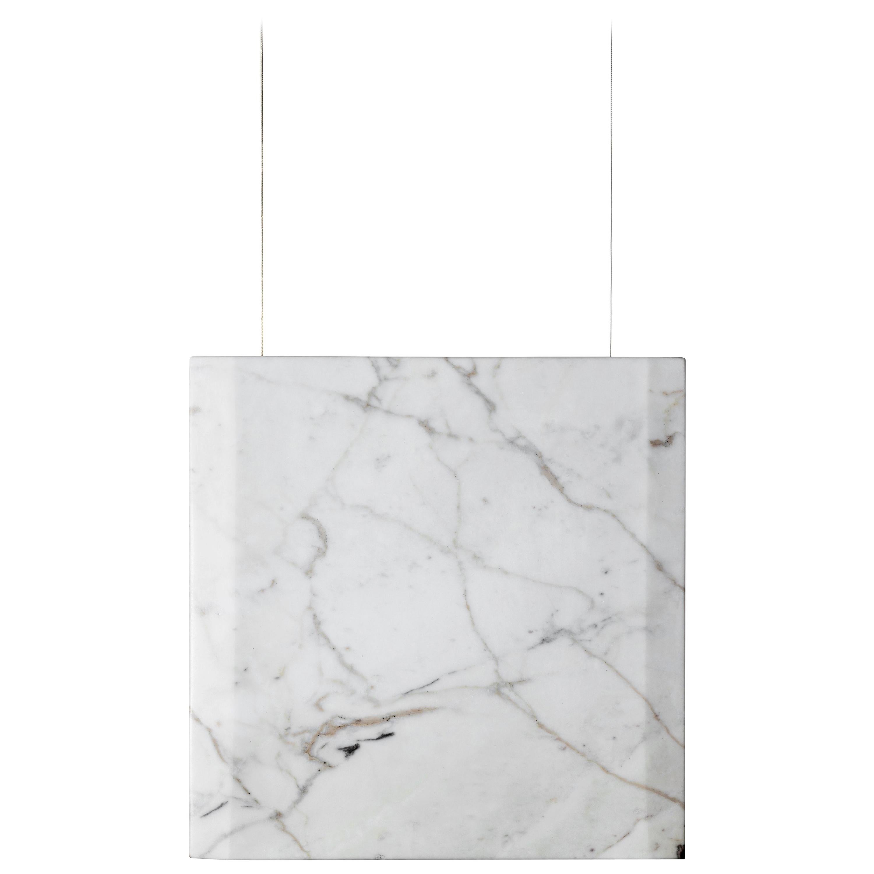 Calacatta Marble Ceiling lamp "Werner Sr." in Stock For Sale