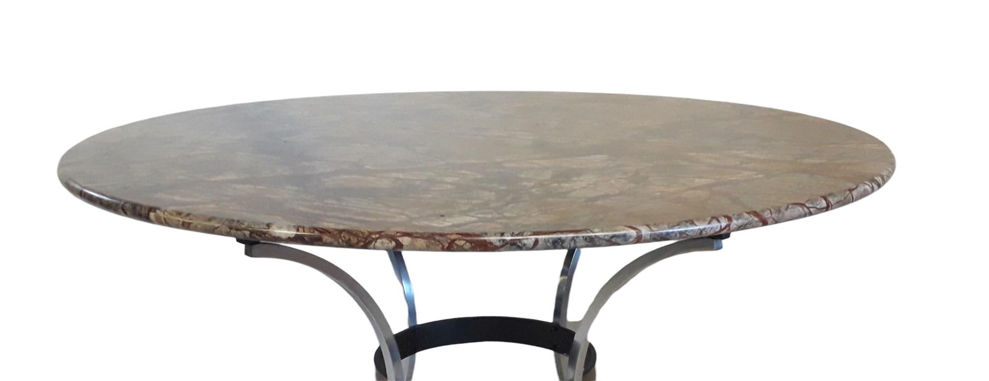 Classical Greek Marble Center Circular Dining Table