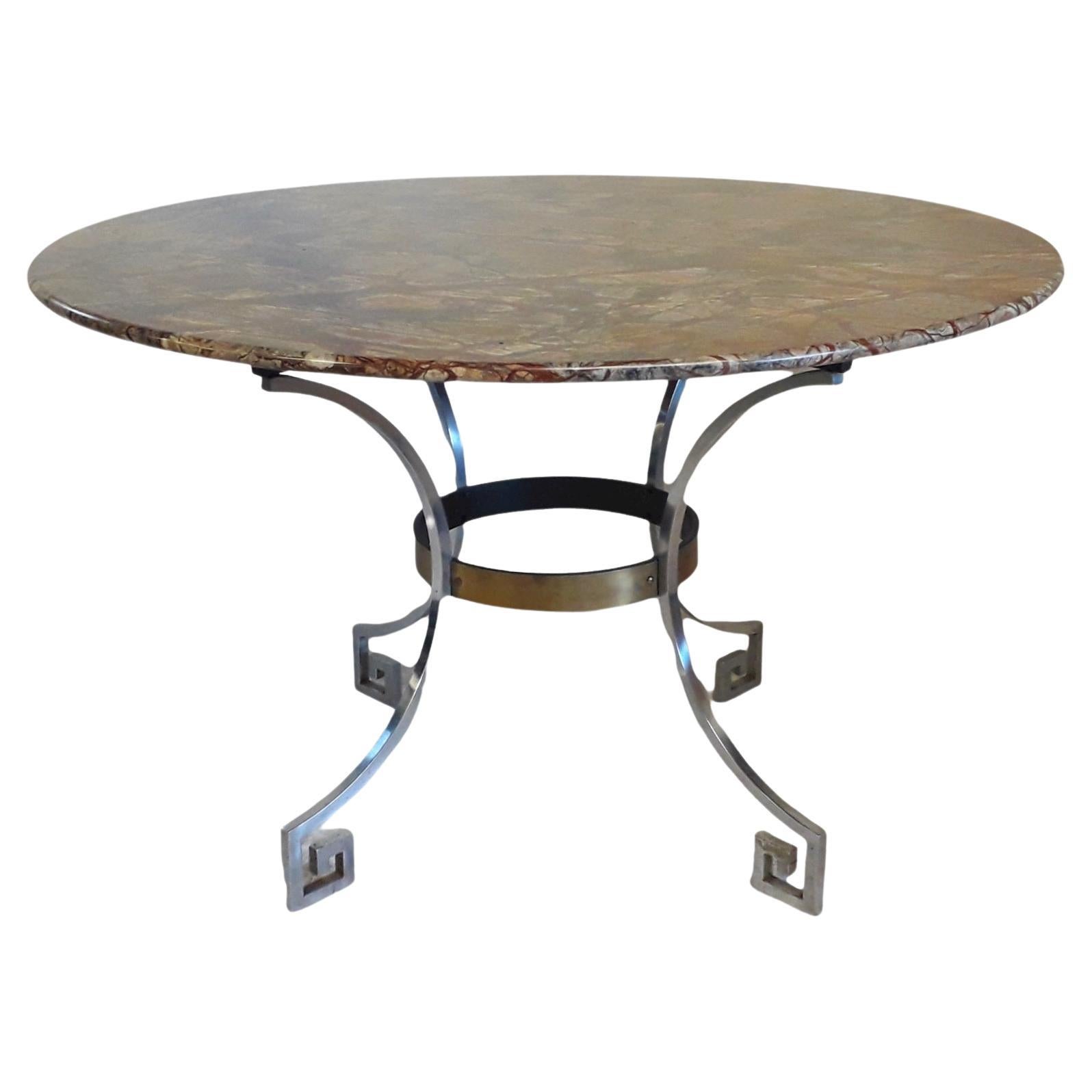 Marble Center Circular Dining Table