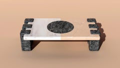 Table centrale en marbre Design Contemporary Sergio Prieto Dovain Studio