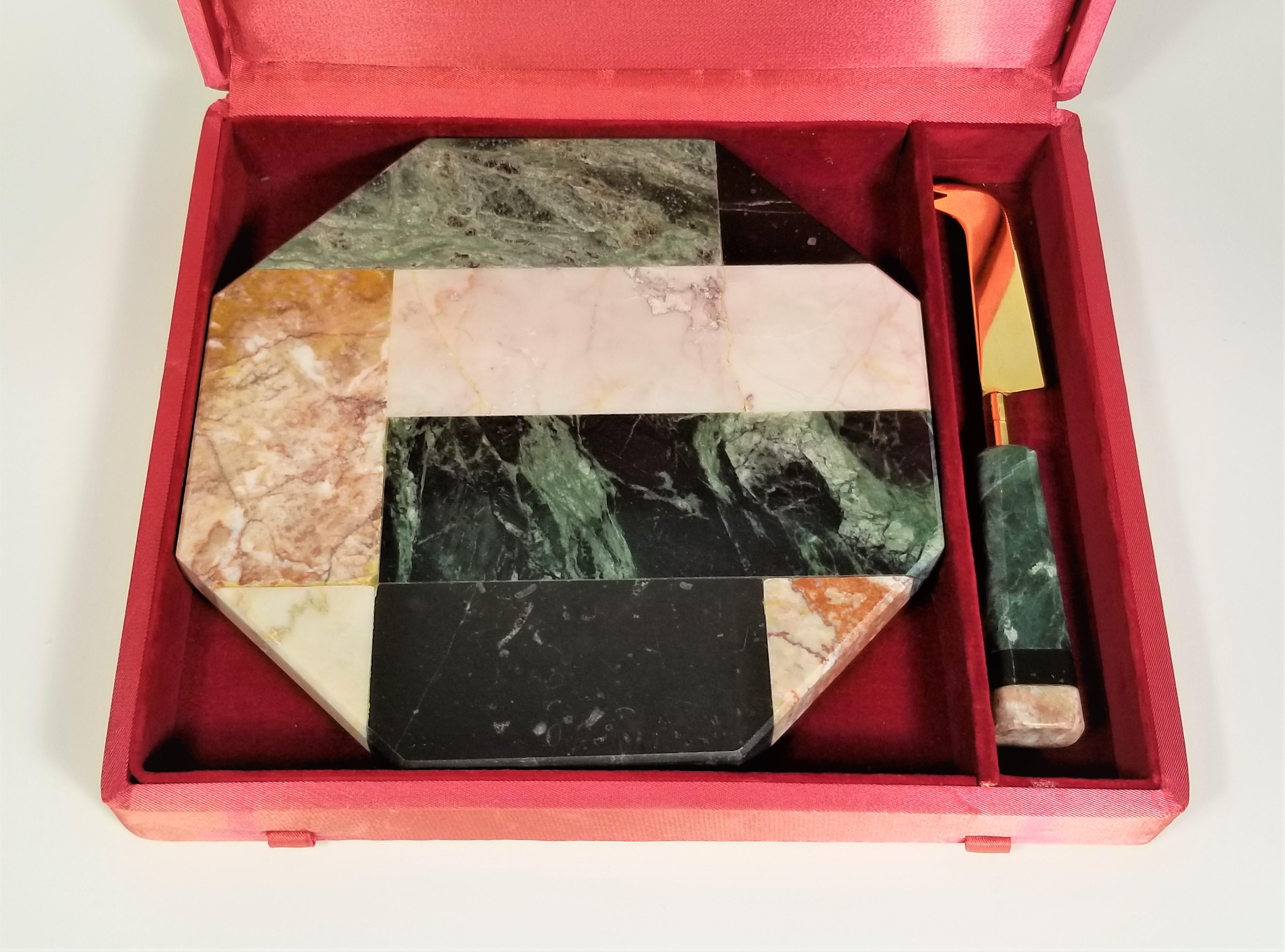 Marble Cheeseboard Set 1970s Mid Century For Sale 3
