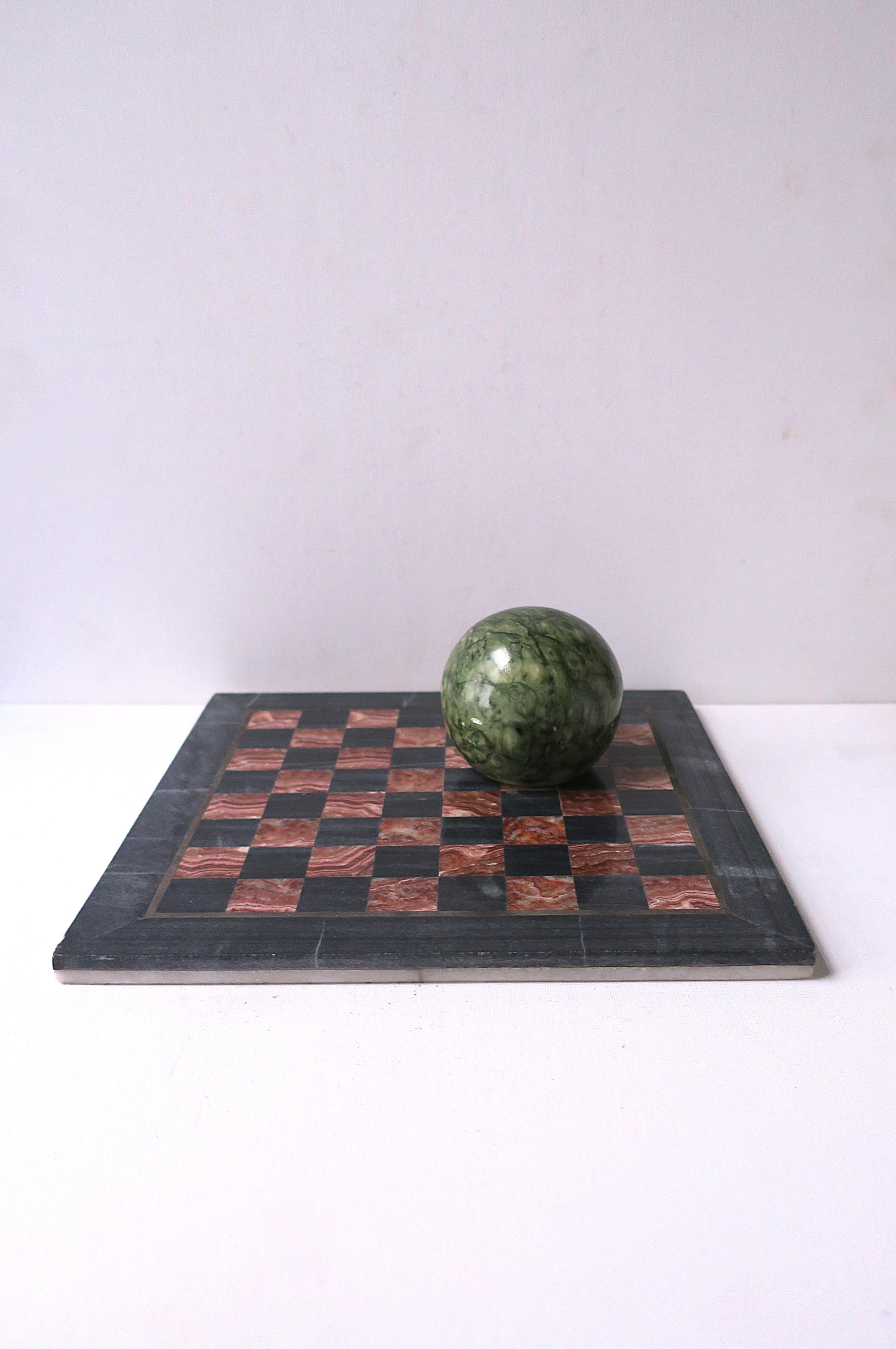 20th Century Marble Chess Board For Sale