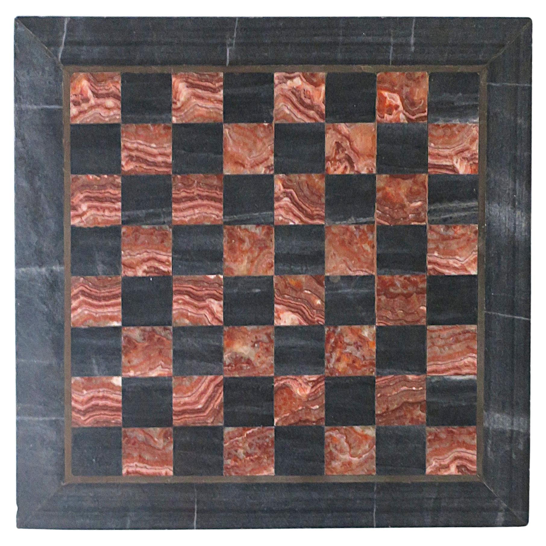 Marmor-Schachbrett