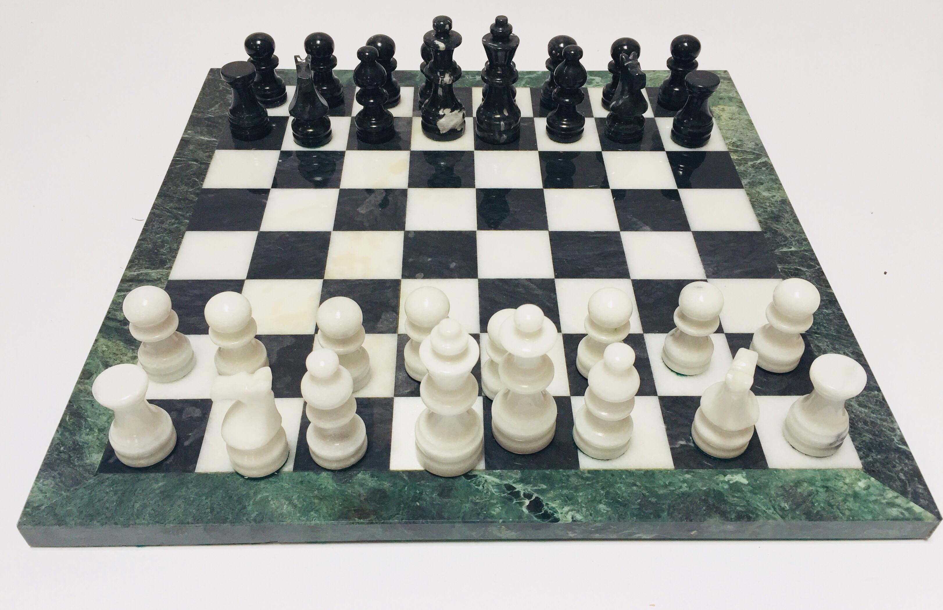 vintage marble chess set
