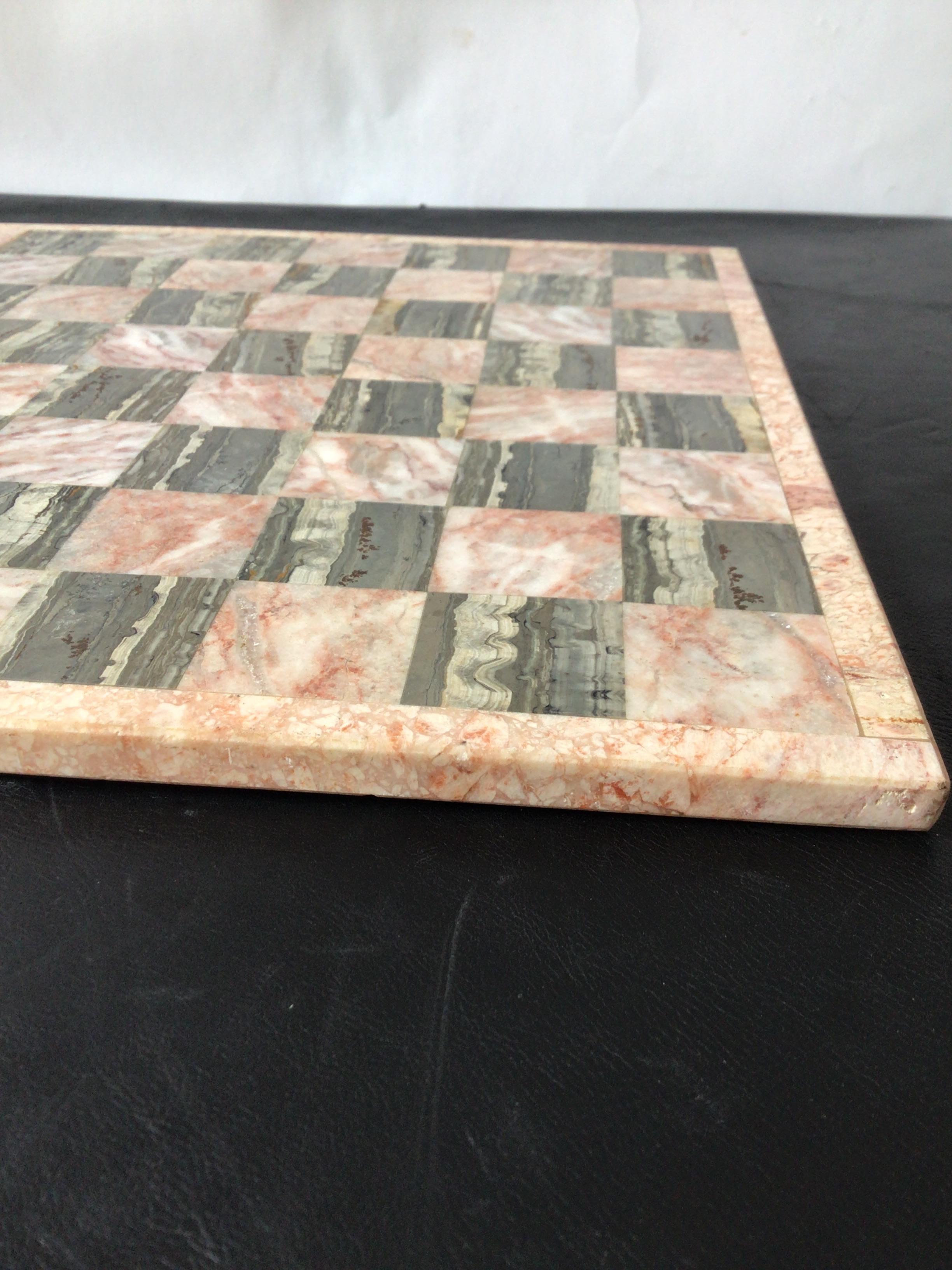 Late 20th Century Marble Chess Board For Sale