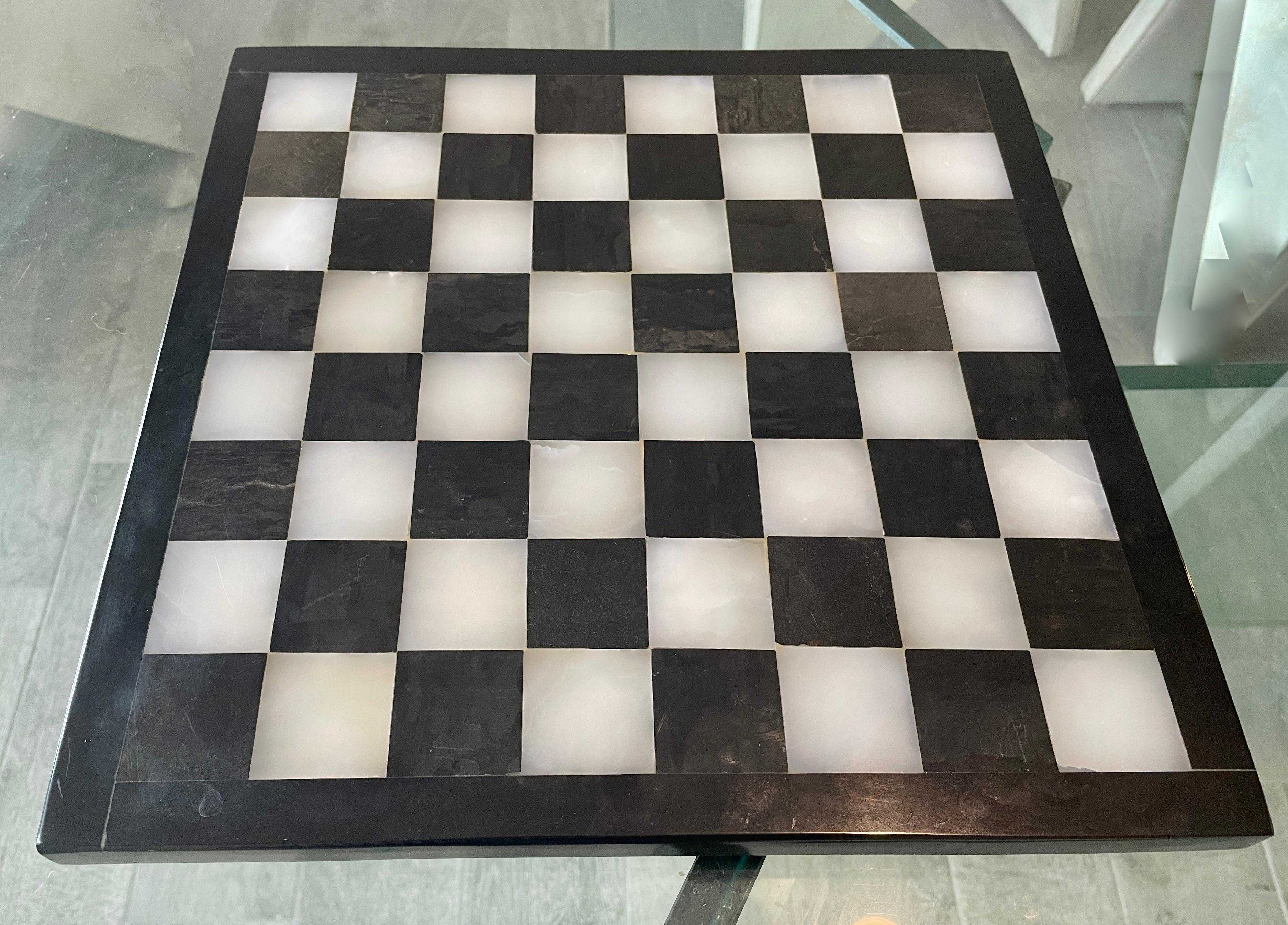 Schach-Set aus Marmor im Angebot 6