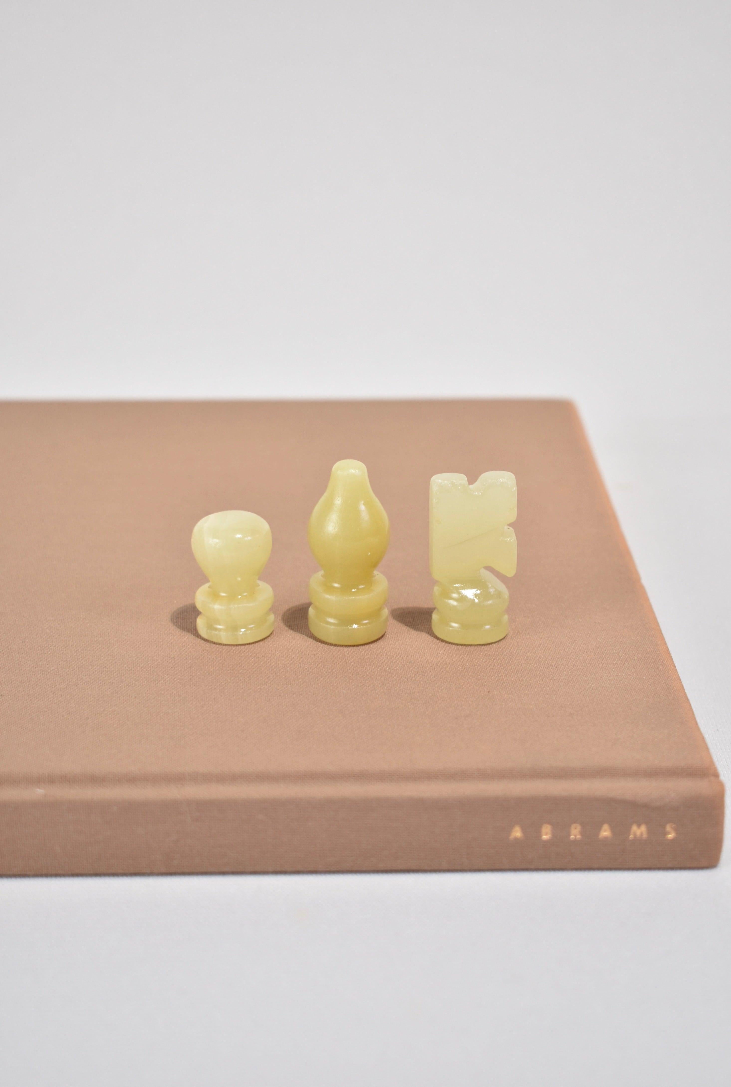 Brass Marble Chess Set
