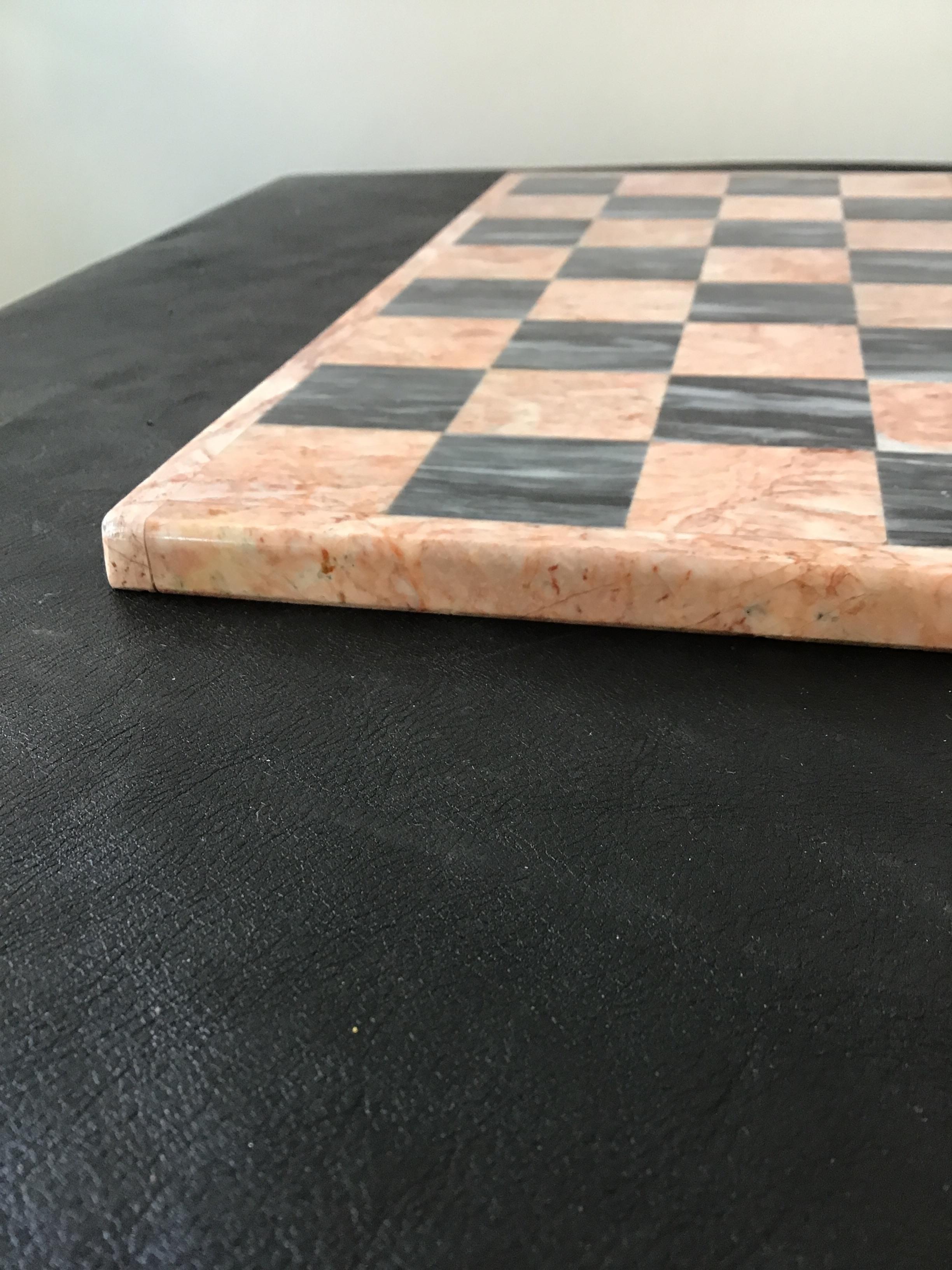 1980s marble chessboard.