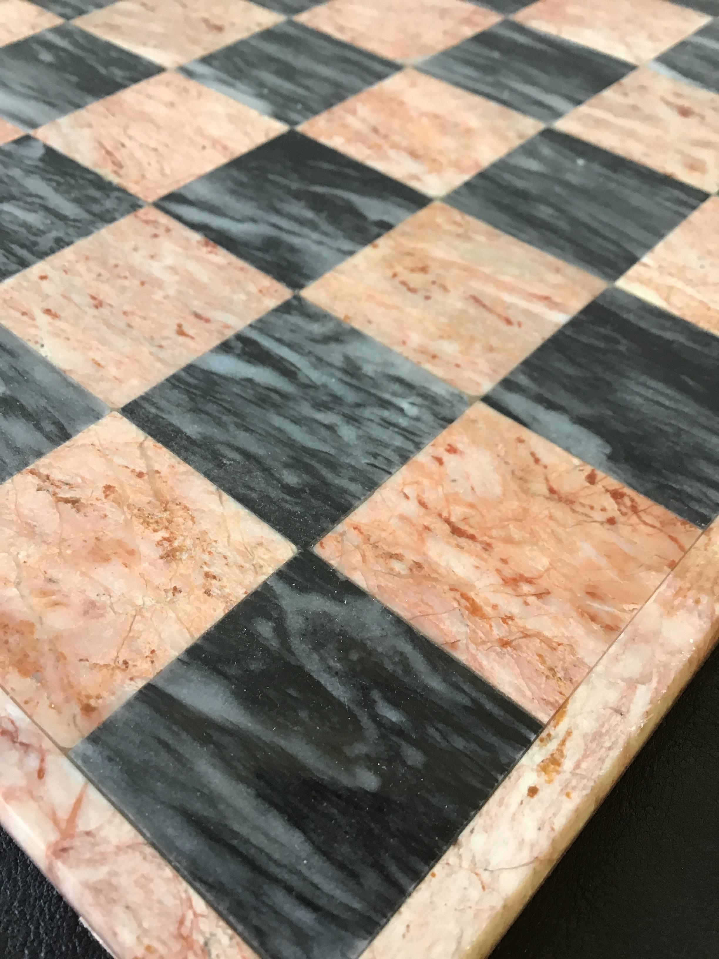 Late 20th Century Marble Chessboard