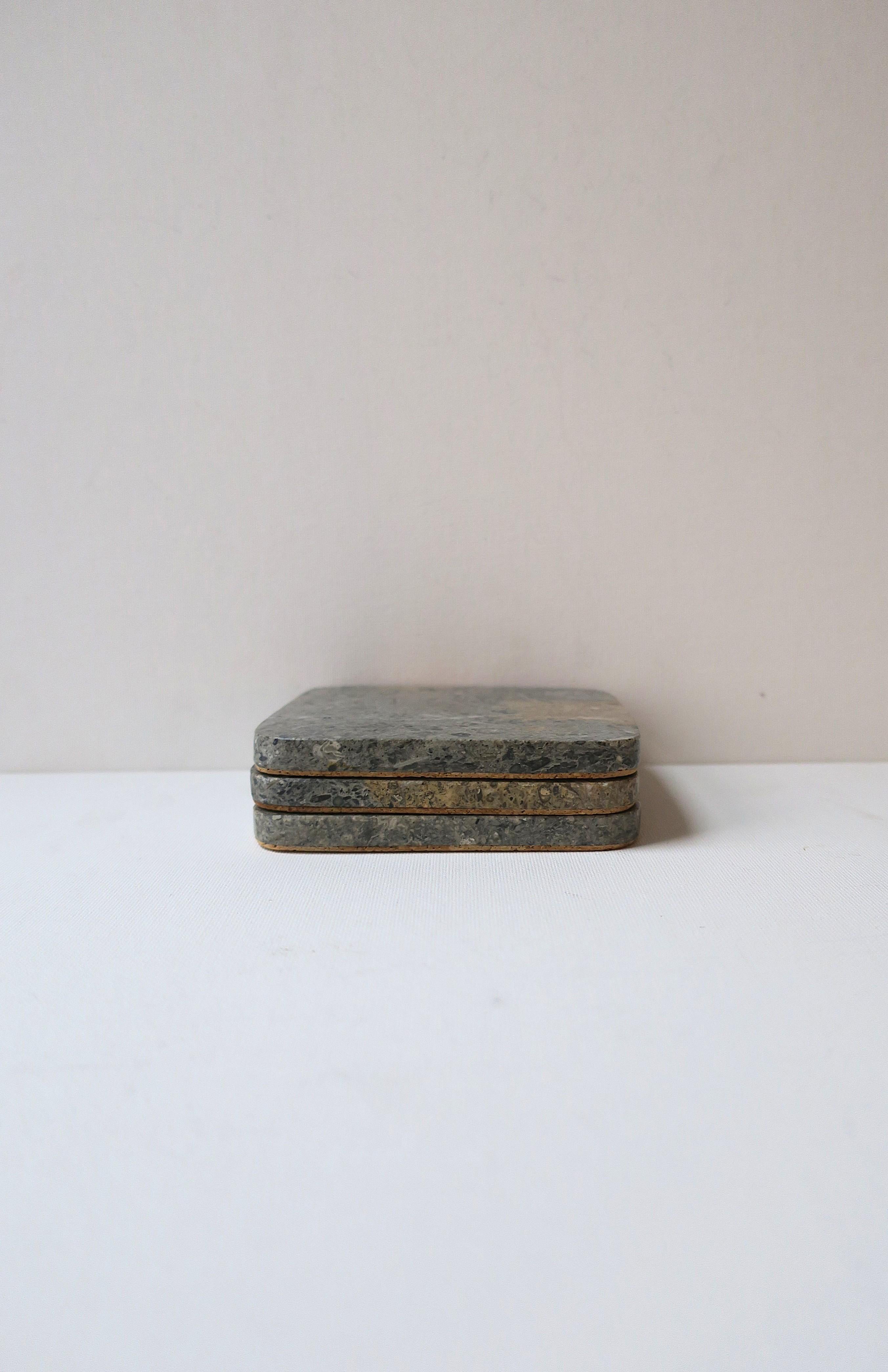 20th Century Marble Coasters For Sale