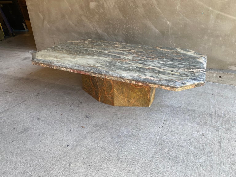 Marble Cocktail Table, Italy, 1980's at 1stDibs