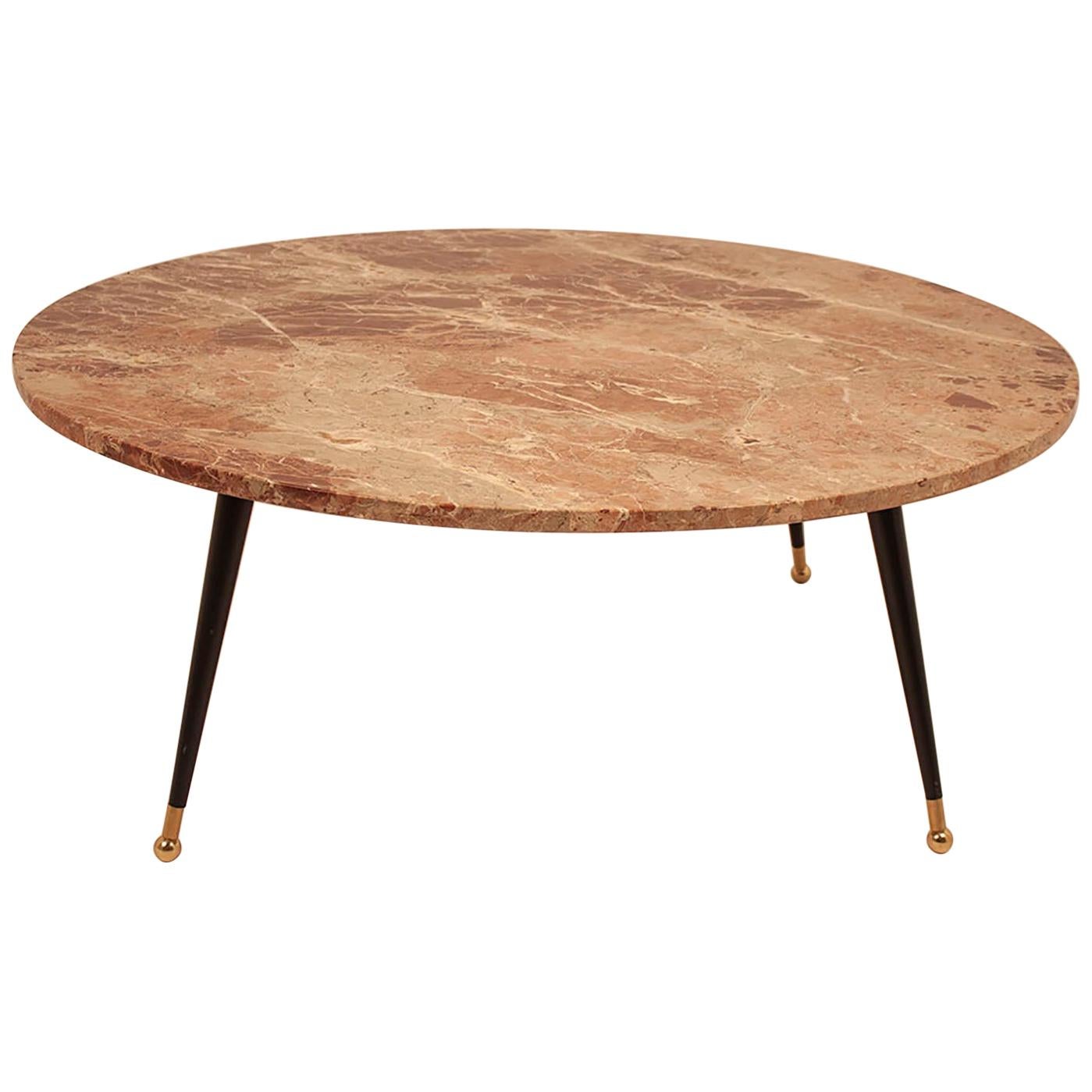 Marble Coffee Table, Round, Origin Spain at 1stDibs coffee tables