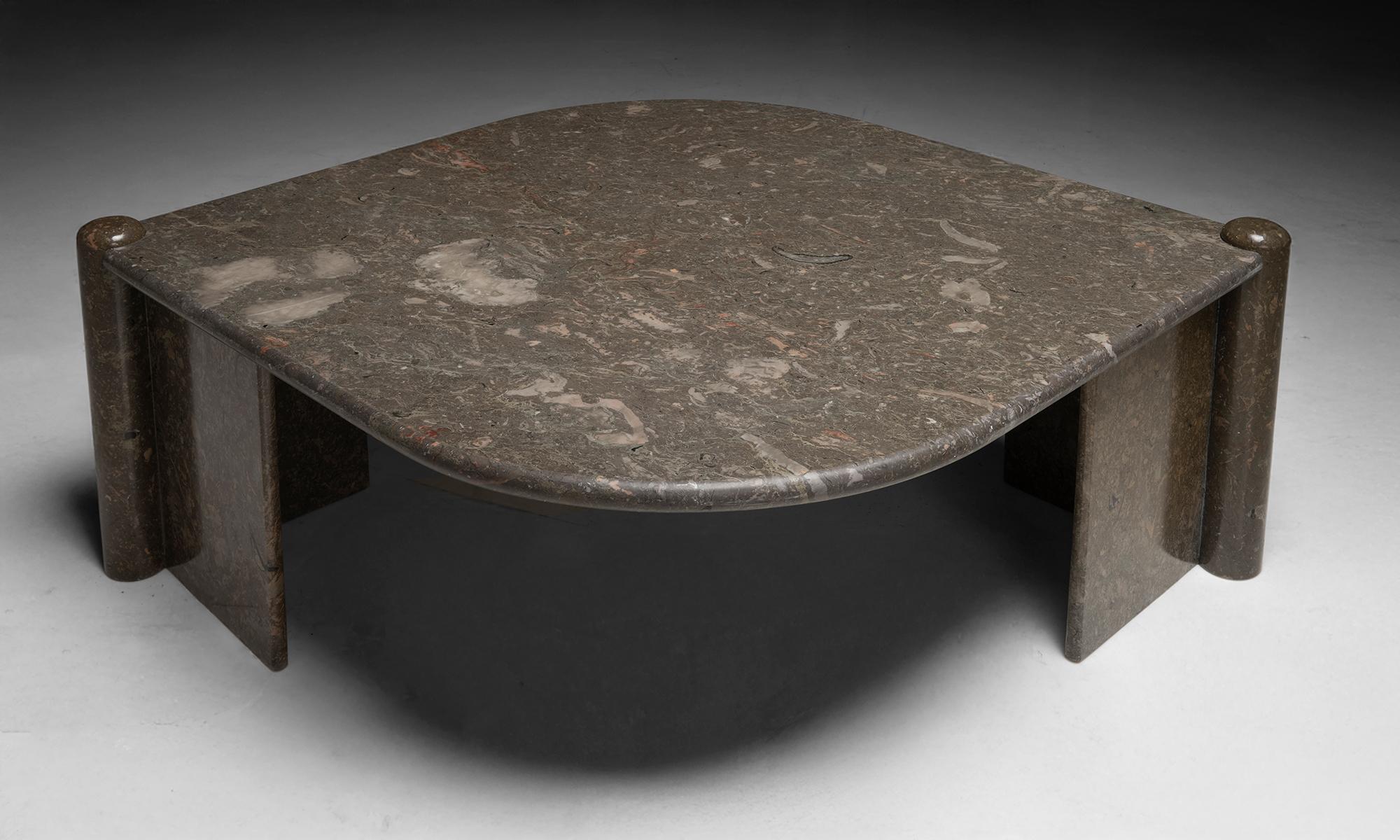 Late 20th Century Marble Coffee Table, Belgium circa 1970 For Sale