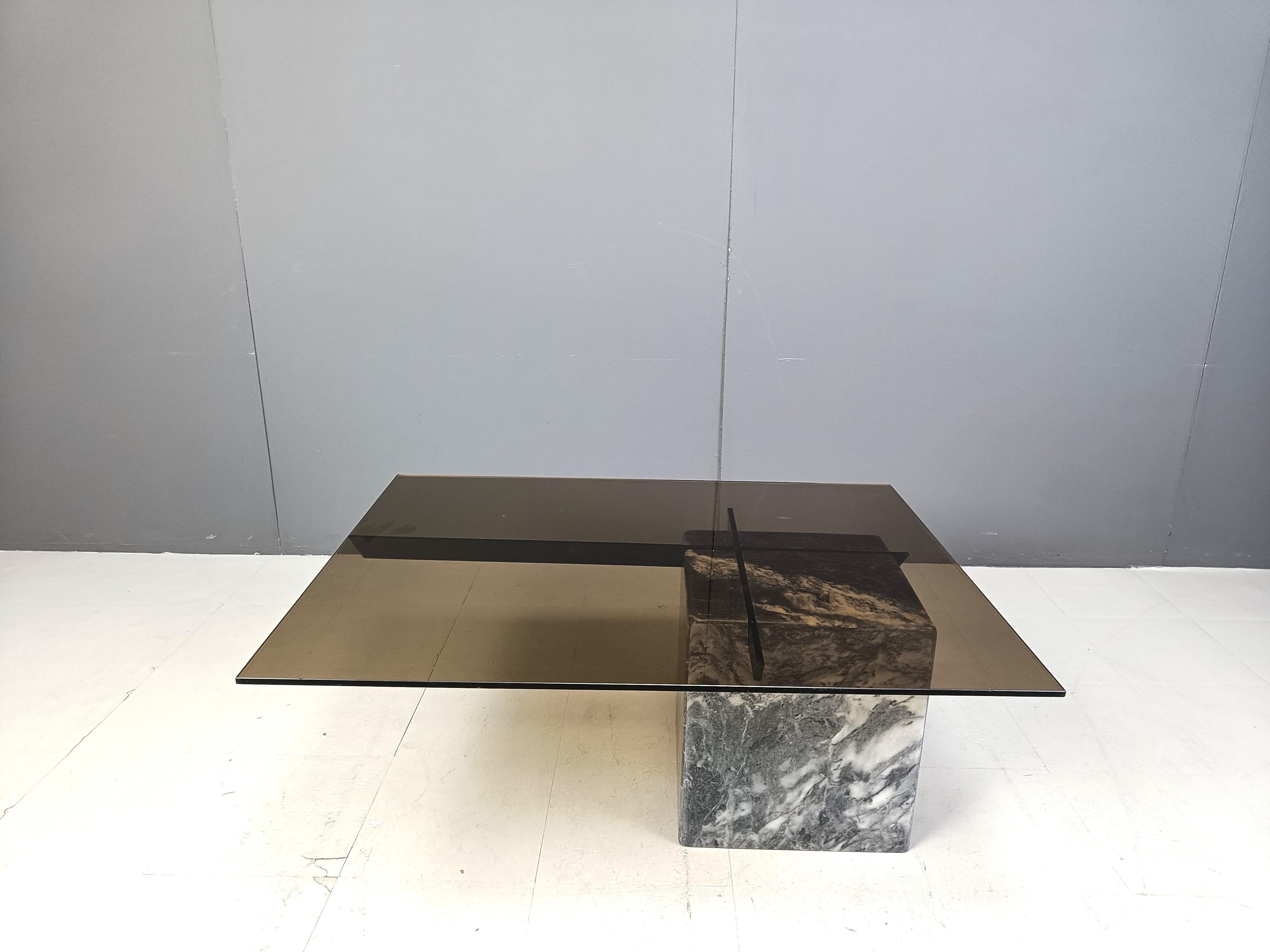 Mid-Century Modern Marble coffee table by Artedi, 1980s