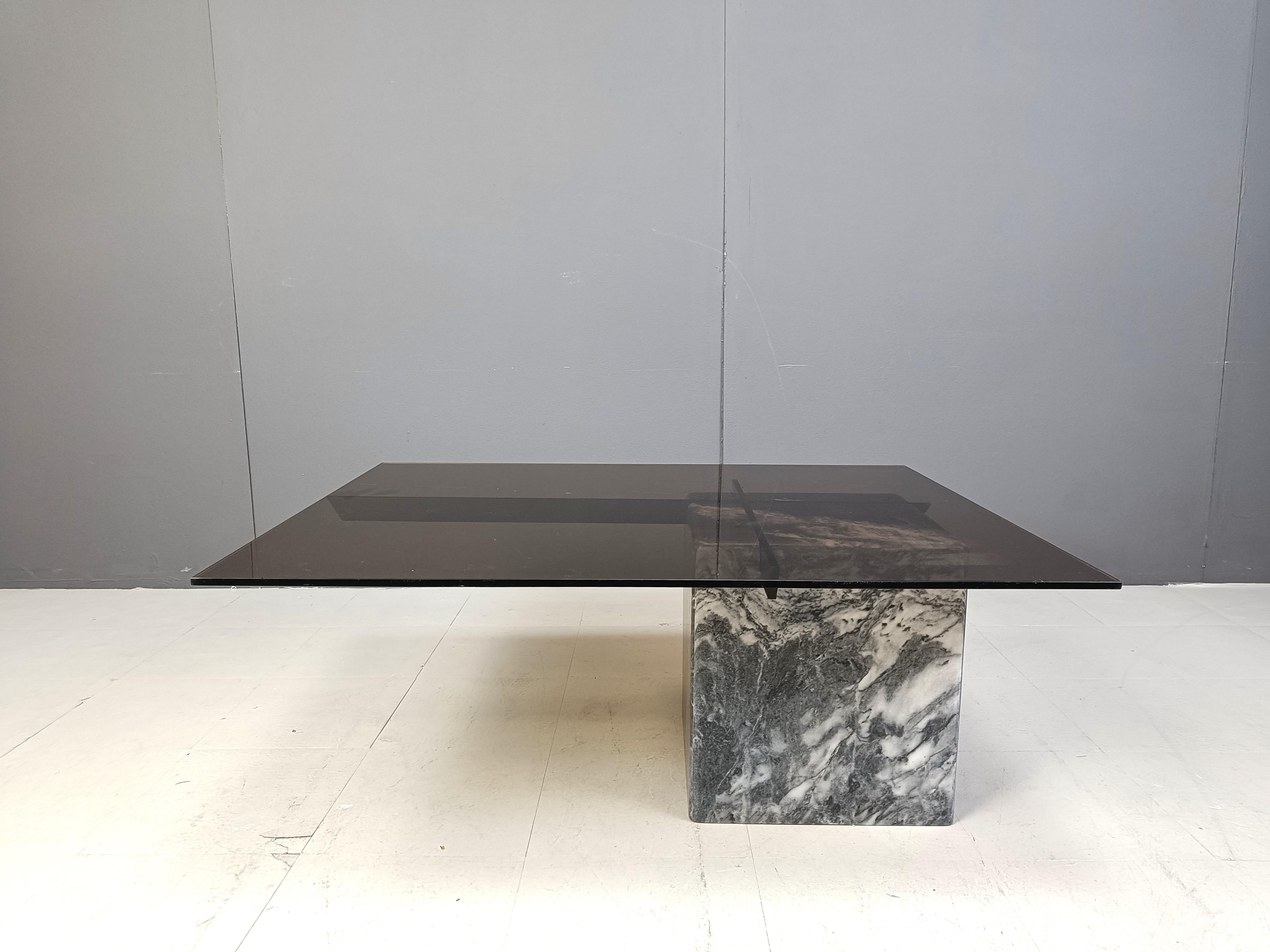 Italian Marble coffee table by Artedi, 1980s