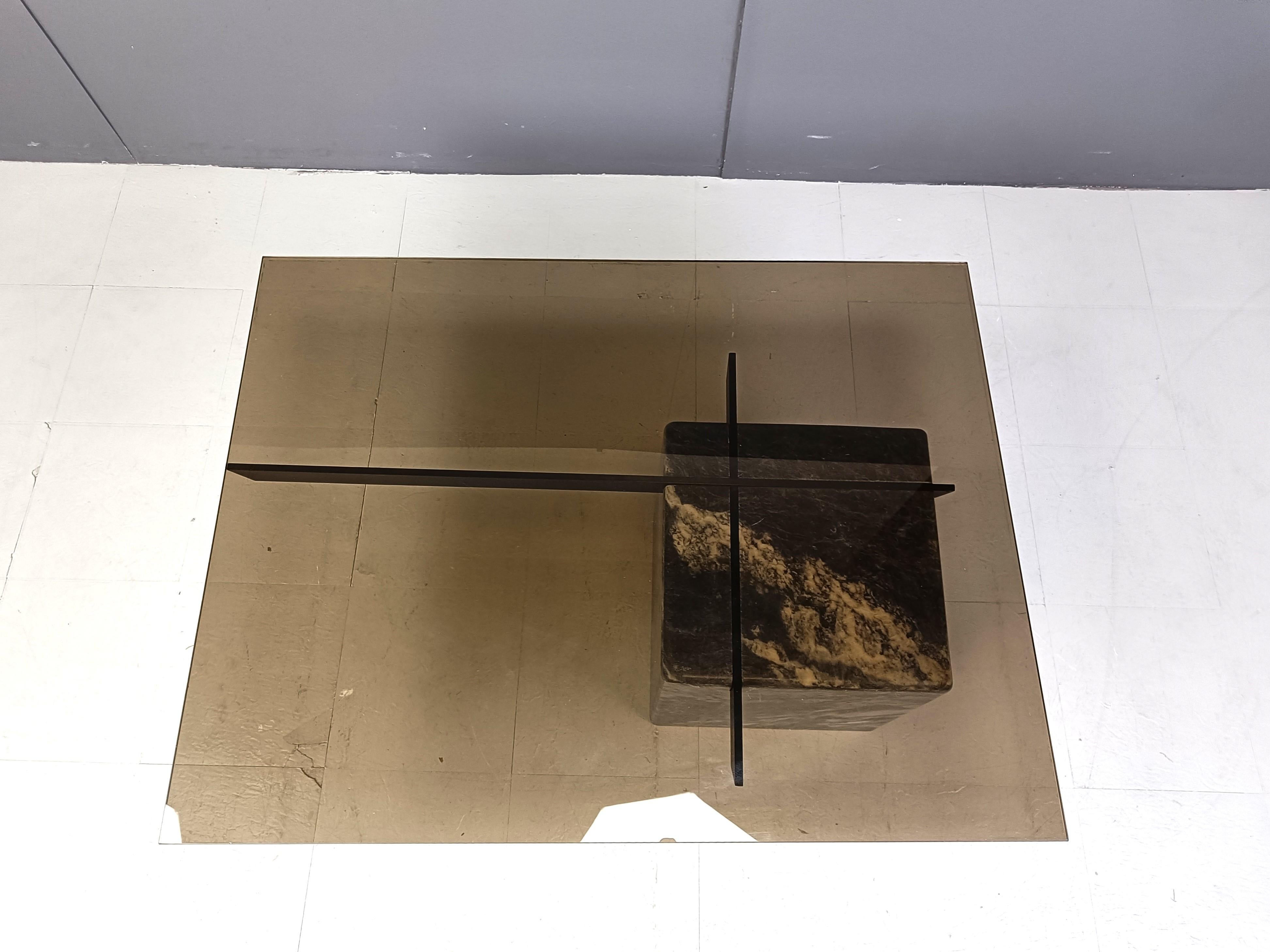 Marble coffee table by Artedi, 1980s 1