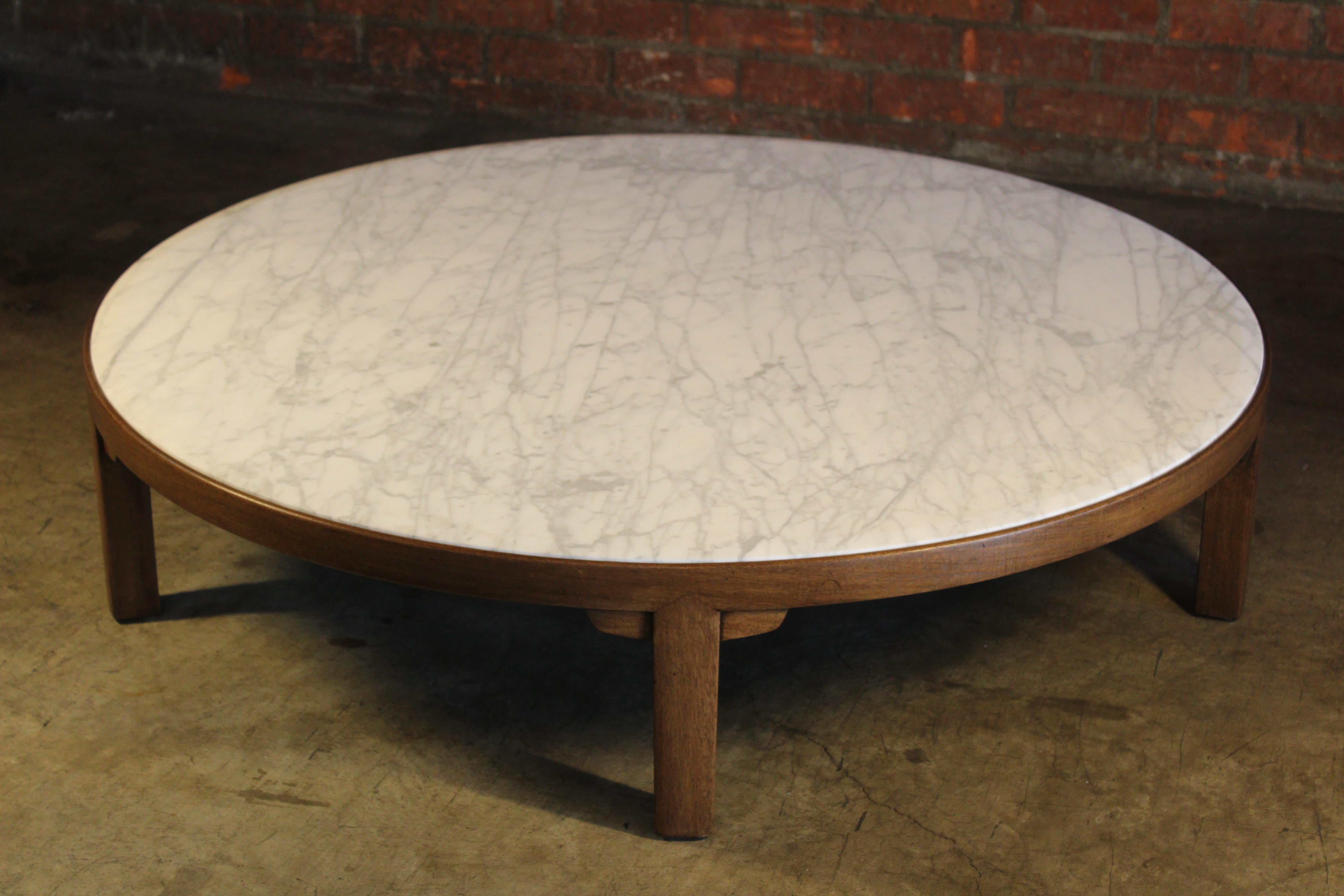 Marble Coffee Table by Edward Wormley for Dunbar, U.S.A, 1950s 6