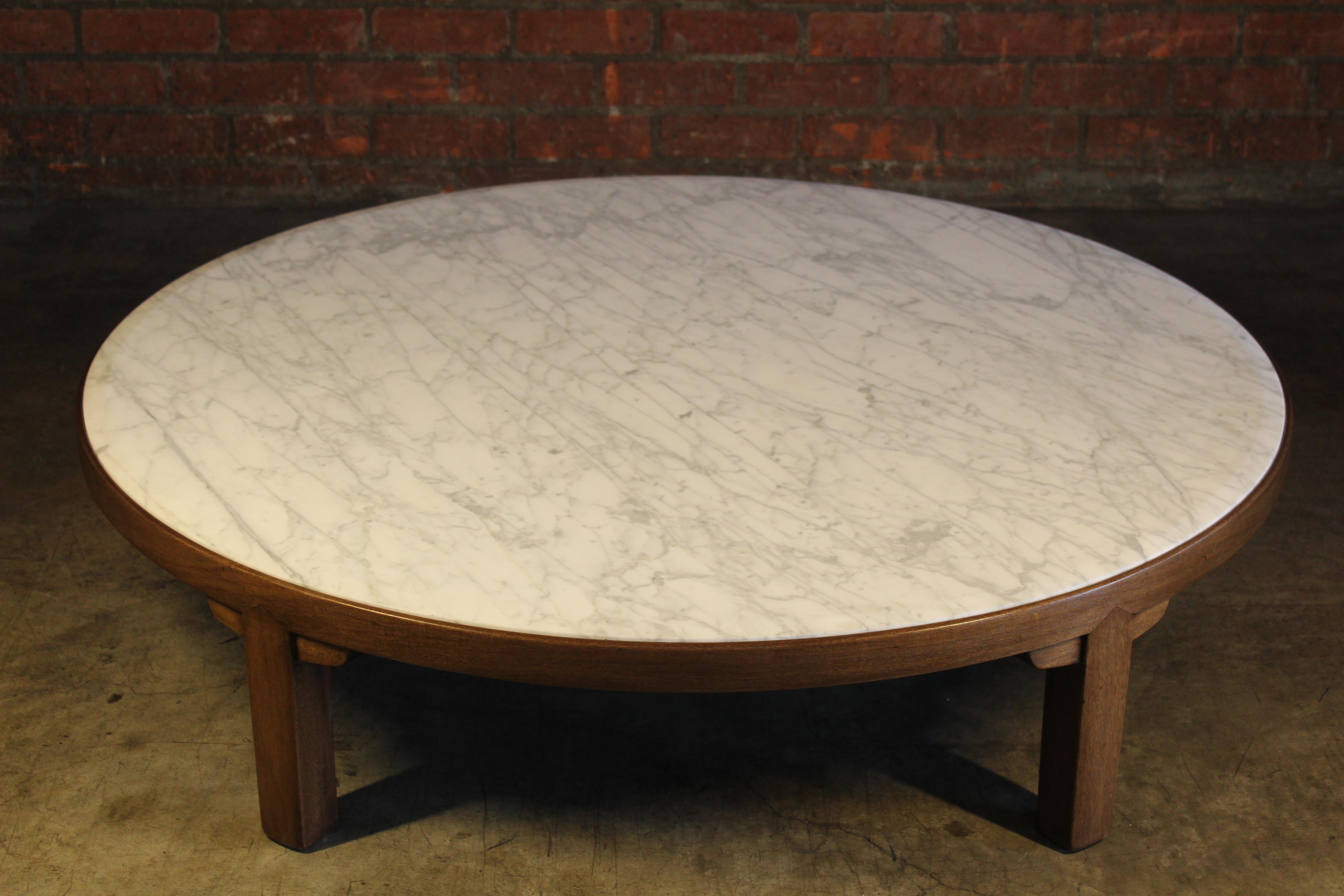 American Marble Coffee Table by Edward Wormley for Dunbar, U.S.A, 1950s