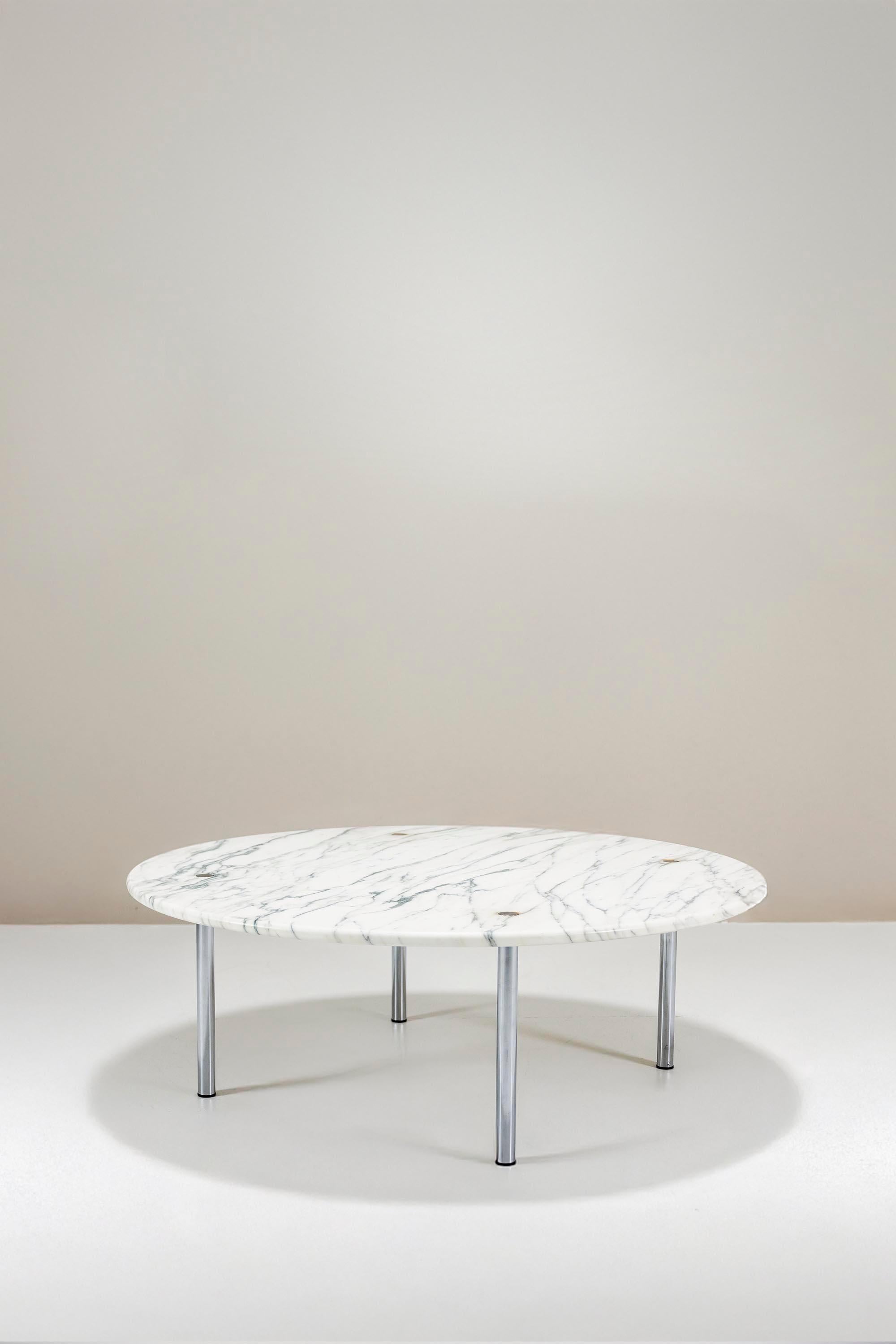 Couchtisch aus Marmor von Estelle & Erwine Laverne für Laverne International, 1950er Jahre (Carrara-Marmor) im Angebot