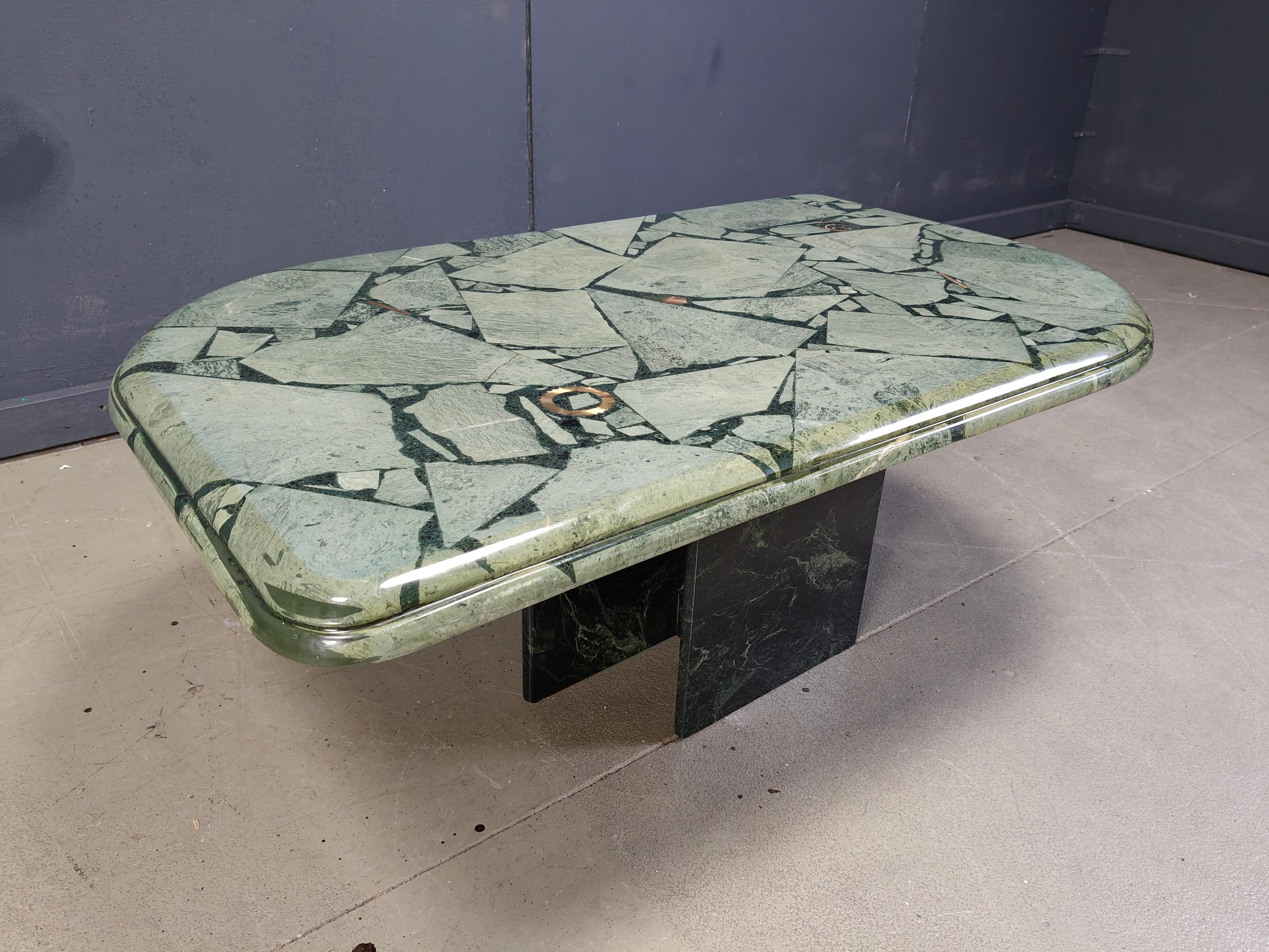 Fin du 20e siècle Table basse en marbre par Fedam, 1970 en vente