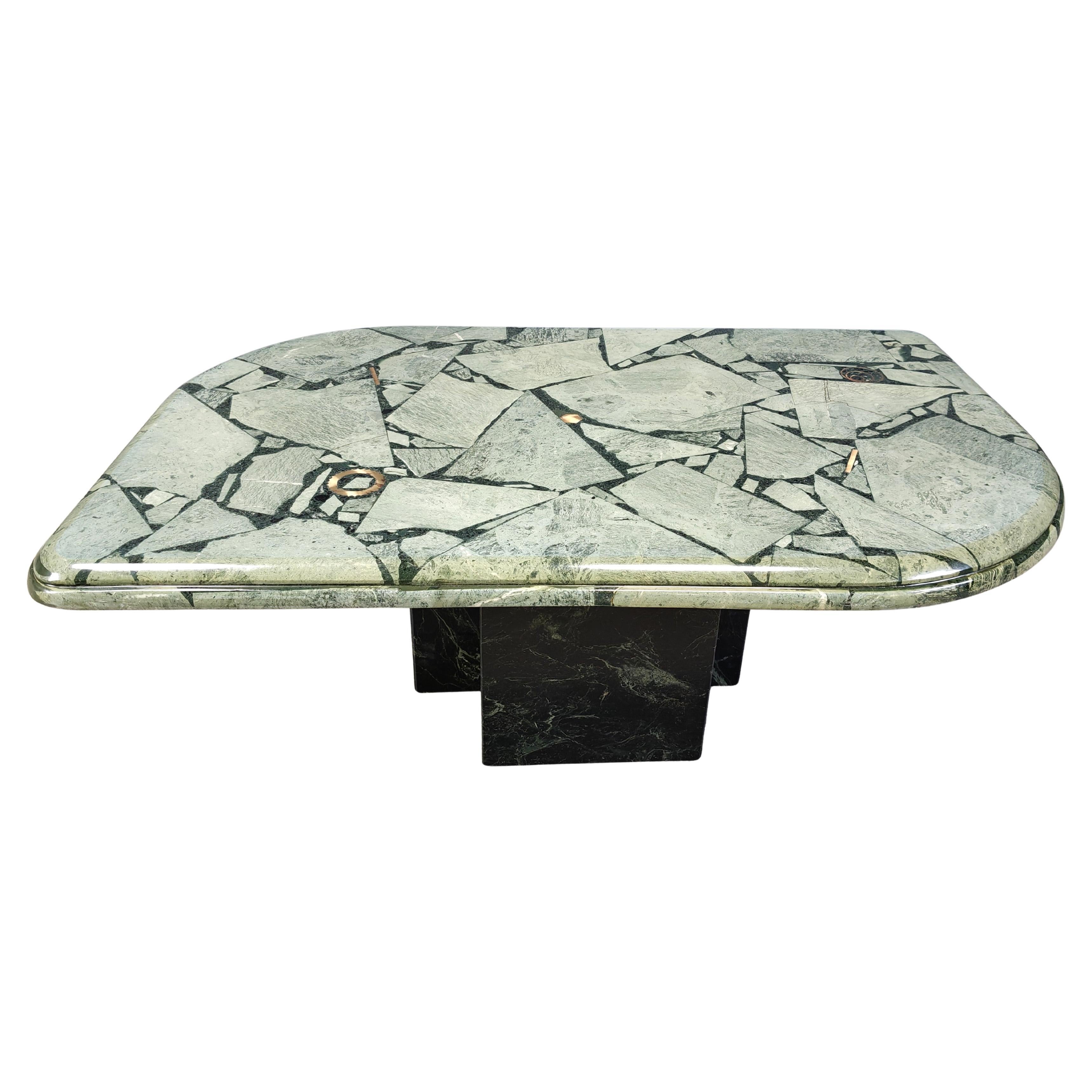 Table basse en marbre par Fedam, 1970 en vente