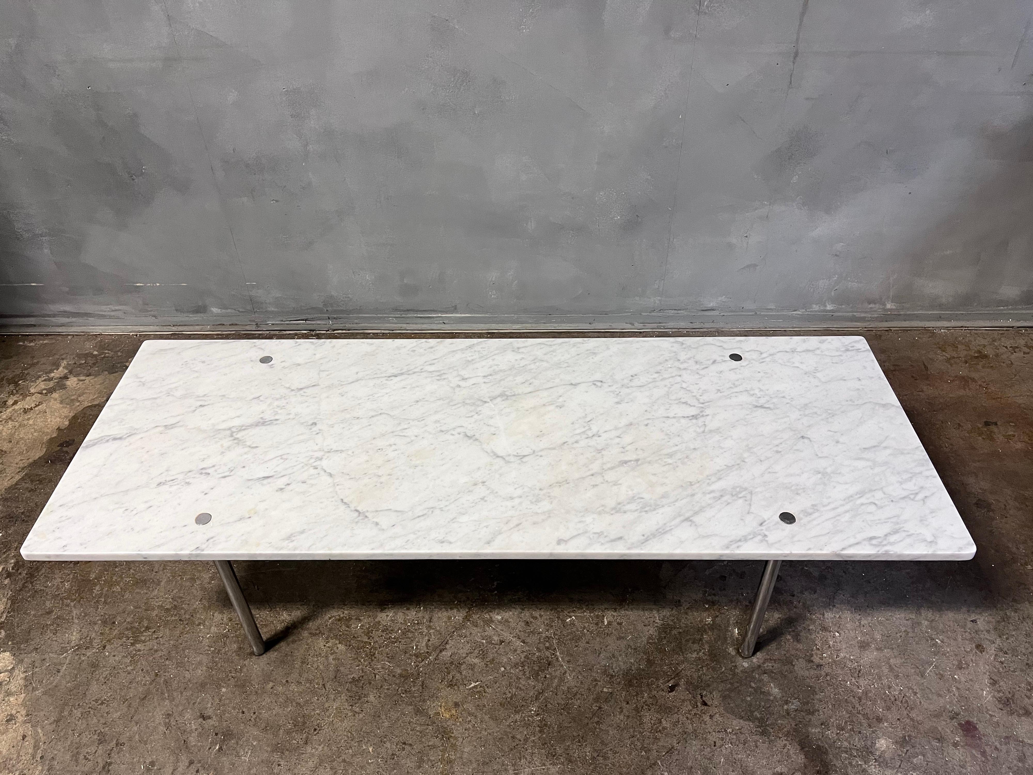 Mid-Century Modern Marble Coffee Table by Laverne