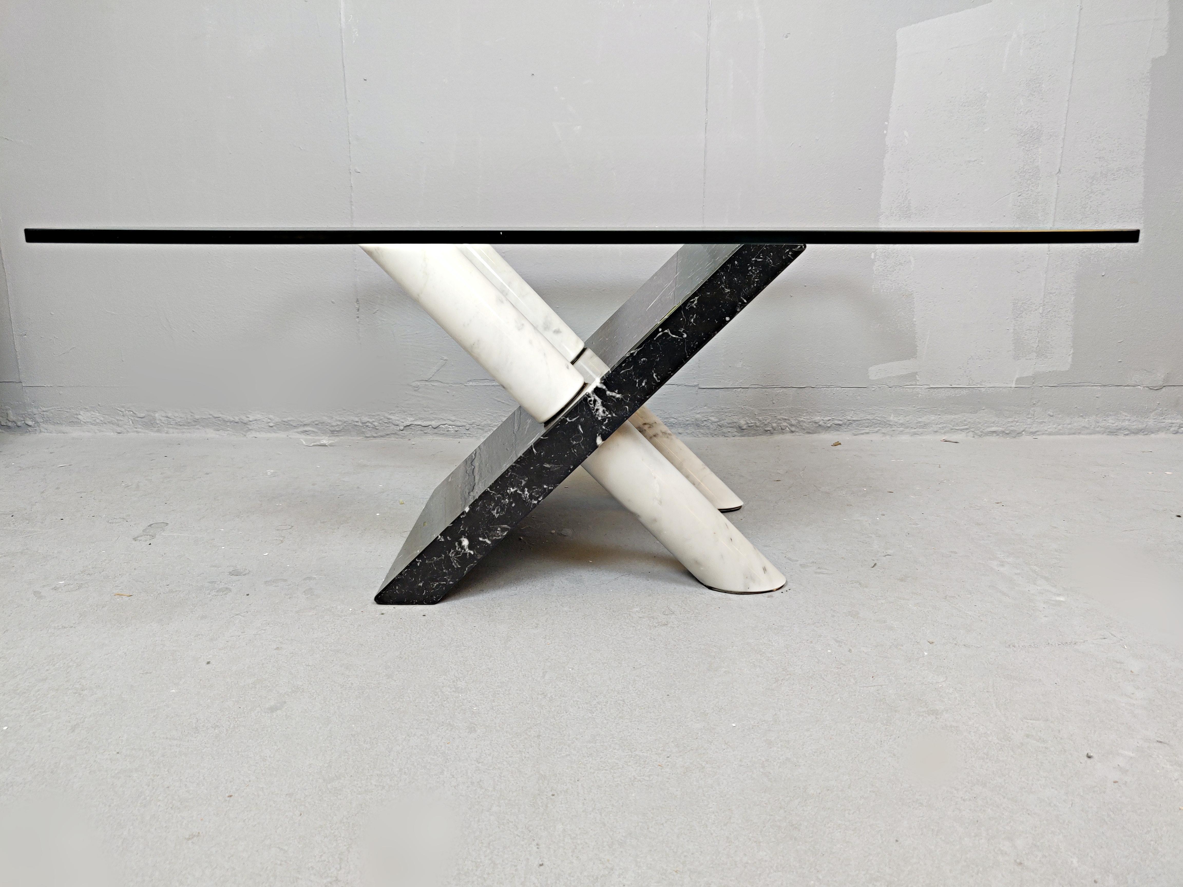Mid-Century Modern Marble Coffee Table by Maurizio Cattelan, Italy, 1980s