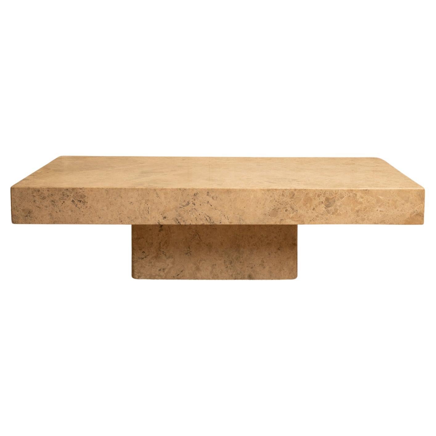 Mesa de centro de mármol - Francia Años 70 en venta