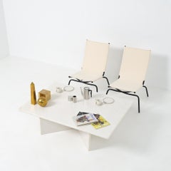 Table basse en marbre des années 1970